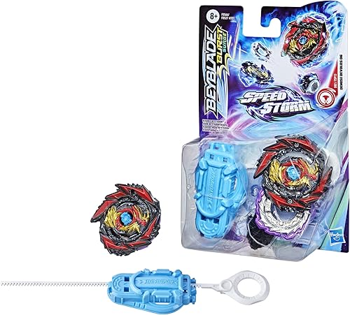 Miniatura 3 de Beyblade Burst Surge Speedstorm Demise Devolos D6 Spinning Top Starter Pack – Balance Type Battling Game Top con lanzador, juguete para niños