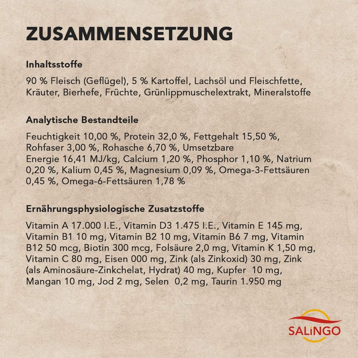 SALiNGO Premium Katzenfutter trocken 10kg Geflügel Pur 90% Fleischanteil, 10% Gemüse - Getreidefrei, Zuckerfrei & Ohne künstliche Zusätze - Katzen trockenfutter 10kg, Katzenfutter trocken