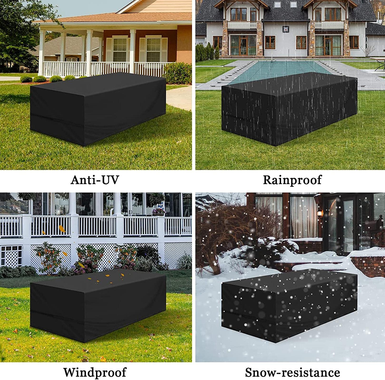 Robuste Abdeckplane Für Gartenmöbel – Wasserdicht, UV-beständig & Mit Klickverschlüssen