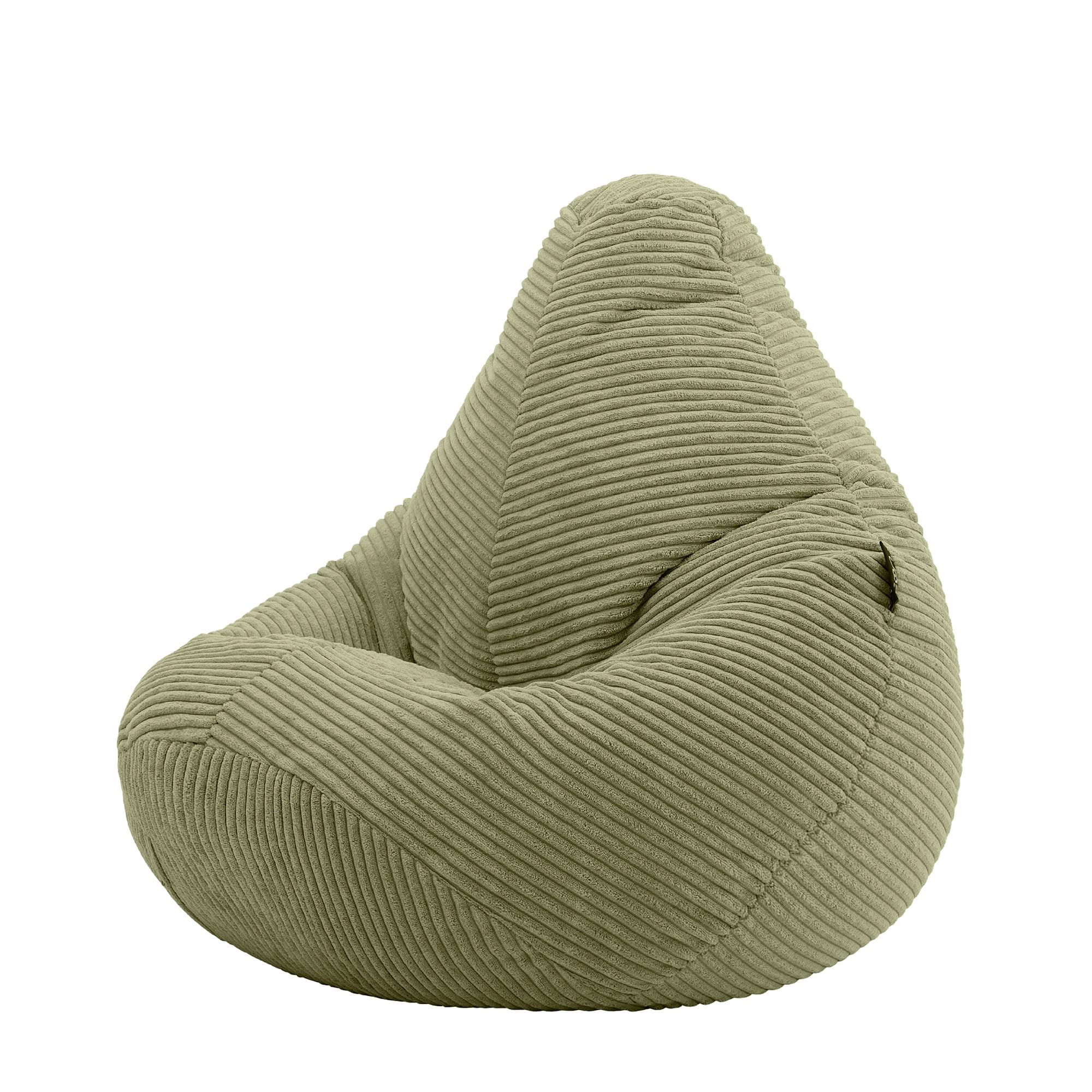 icon Dalton Kids Bean Bag, Sage Green, Cord Kids Bean Bag Chair with Filling Included for Girls and Boys, Childrens Chair, Beanbags for Children, Playroom Décor, Bedroom Accessories