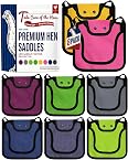 NHWNHW 8 Pack Chicken Saddles for Hens Chicken Aprons Adjustable Straps