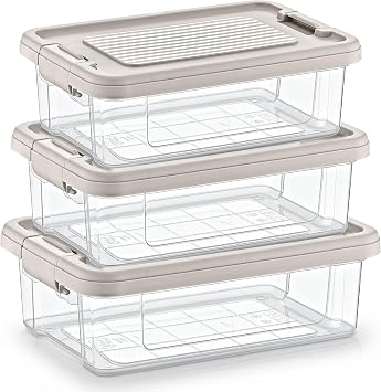 Hobby Life Infinity 4 l  Mini Boy Saklama Seti 4 x 0.8 Litre   Mat Dokulu,  stiflenebilir Kilitli Kapakl  Premium G da Kab