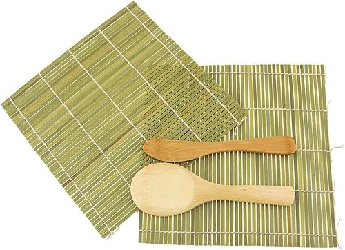 JapanBargain Bamboo Sushi Mat Roller Sushi Rolling Making Kit Arroz Pala de Mantequilla Spreader VerdeVerde JapanBargain Bamboo Sushi Mat Roller Sushi Rolling Making Kit Arroz Pala de Mantequilla Spreader VerdeVerde