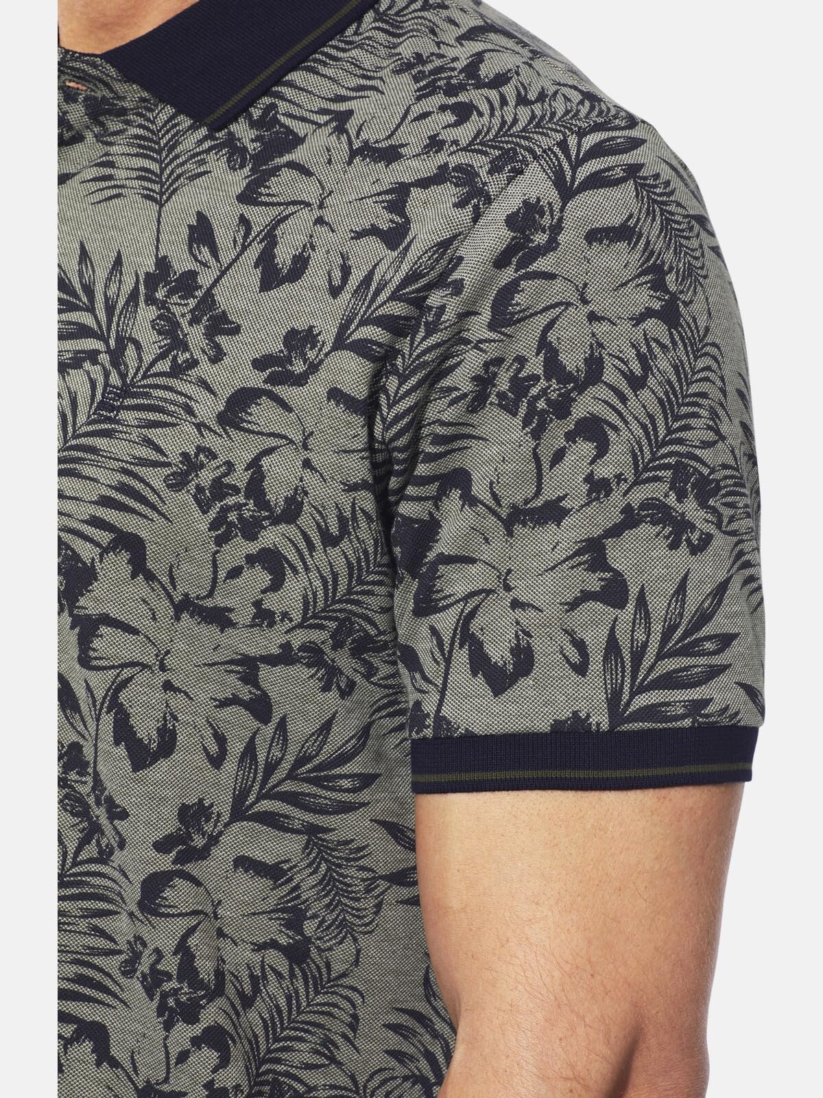BABISTA Herren Poloshirt Duitezzi | floral gemustert, mit Polo-Kragen, Männer Freizeit-Shirt mit Muster, aus 100% Baumwolle, Hawaii-Hemd, große Größen XL