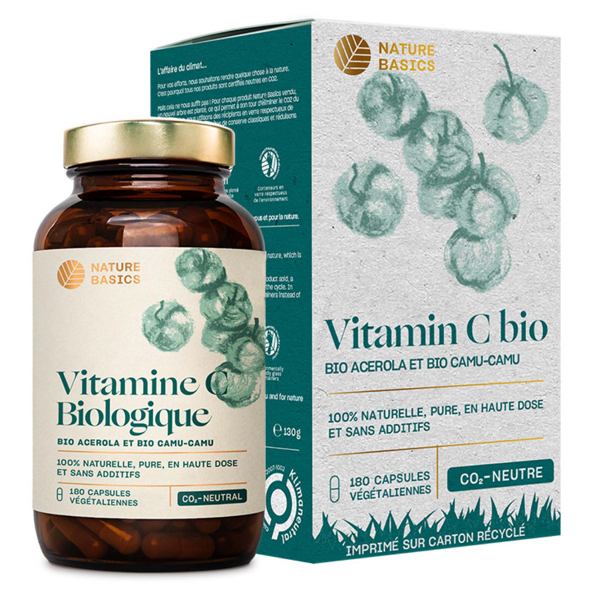 Double source Acérola + Camu Camu bio en gélules