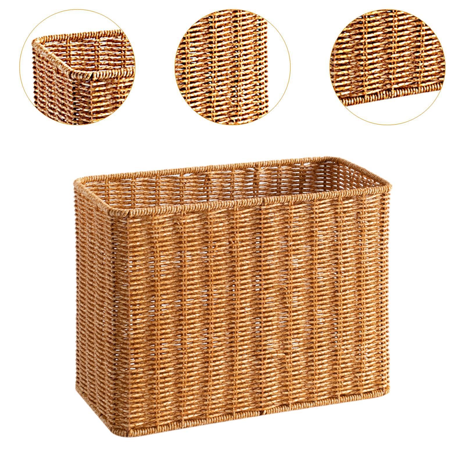 Panier de Rangement Tissé, Support de Tapis de Yoga Léger pour Bureau,