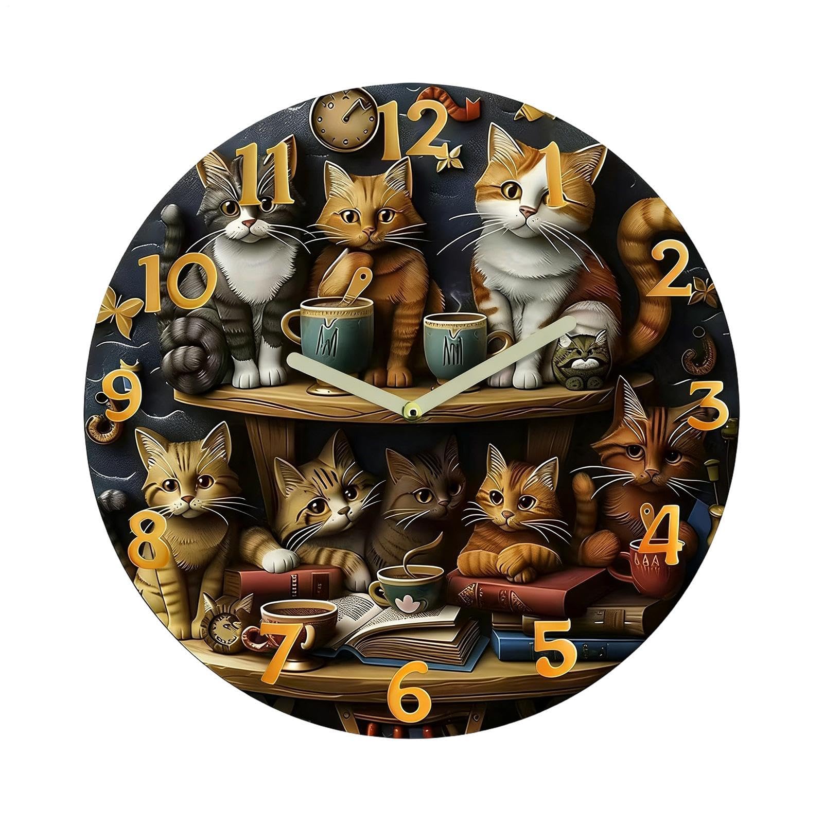Minuterie au design classique en bois pour chat avec fonction silencieuse absolue