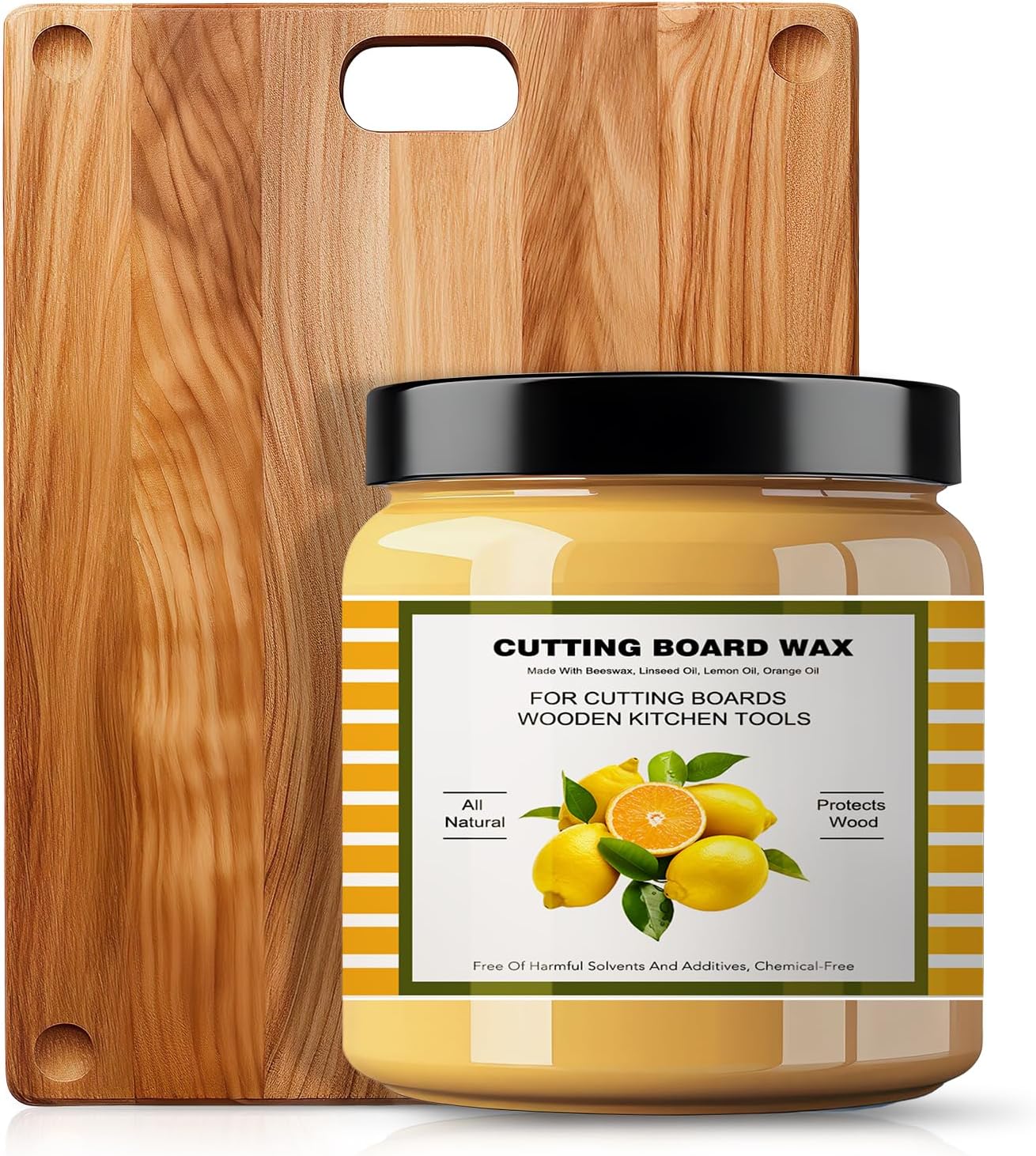 Premium Cutting Board Finish Wax - Natural Beeswax