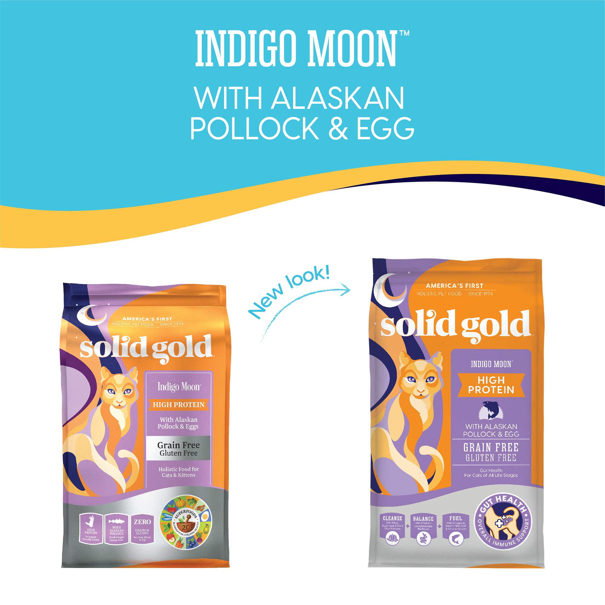 Buy Solid Gold Indigo Moon Dry Cat Food with Digestive Probiotics for