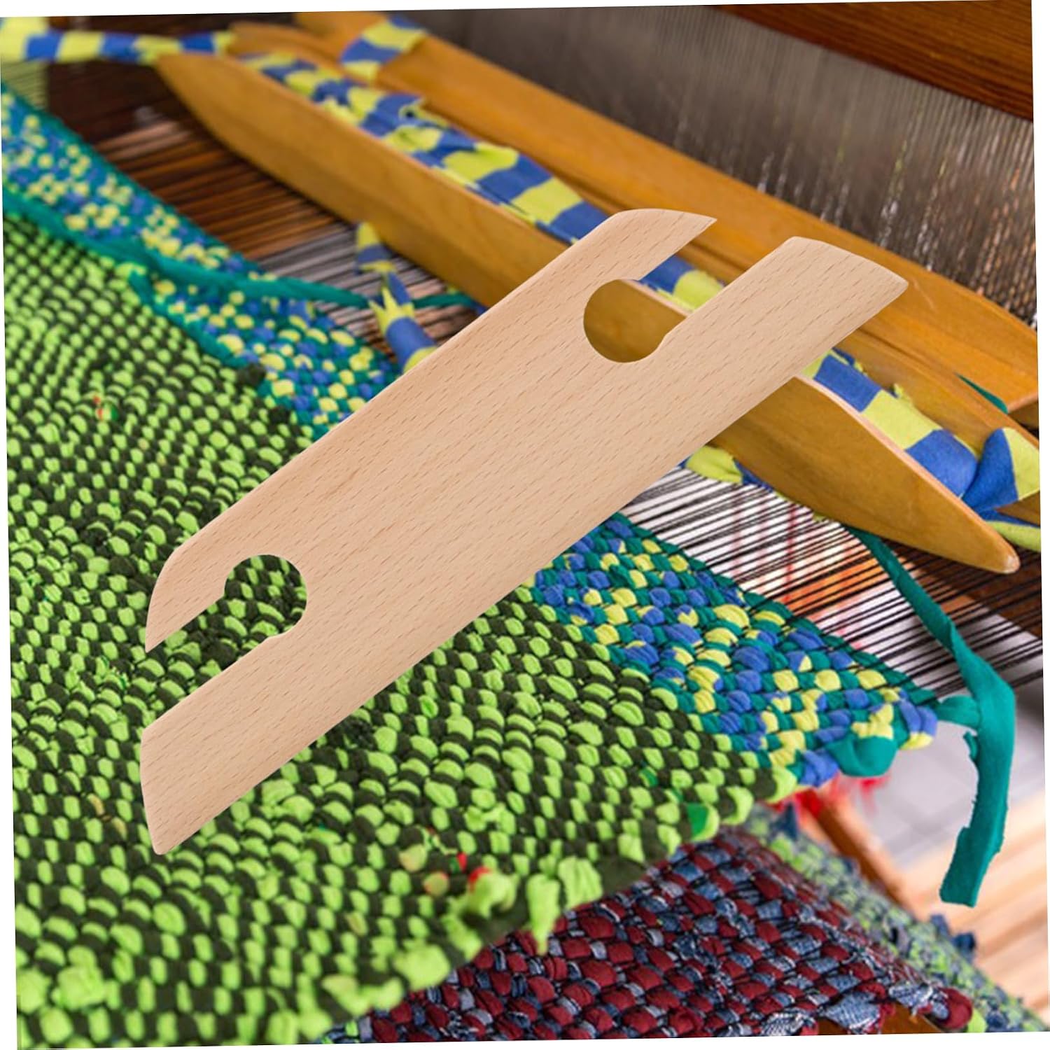 Artibetter Weaving Shuttle Tool for Crafts Wooden Knitting Shuttle for Bracelets Headbands and Bags Webbing Weaving Accessories