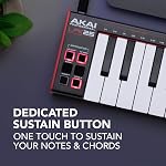 Akai Professional LPK25 - USB MIDI Keyboard Controller with 25 Responsive Synth Keys for Mac and PC, Arpeggiator and Music Production Software