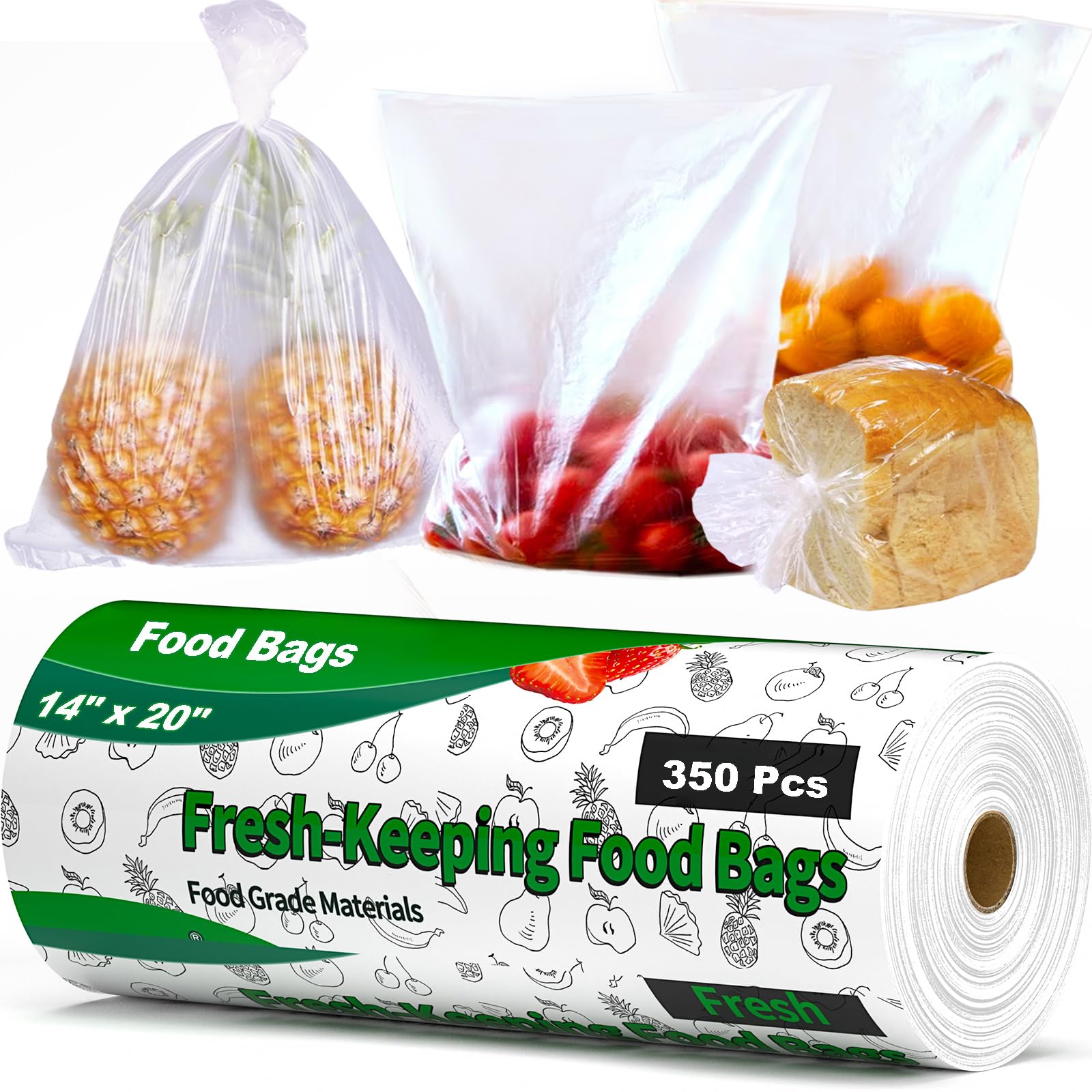 Sacs plastiques alimentaires pour éviter le gaspillage des fruits et légumes en cuisine