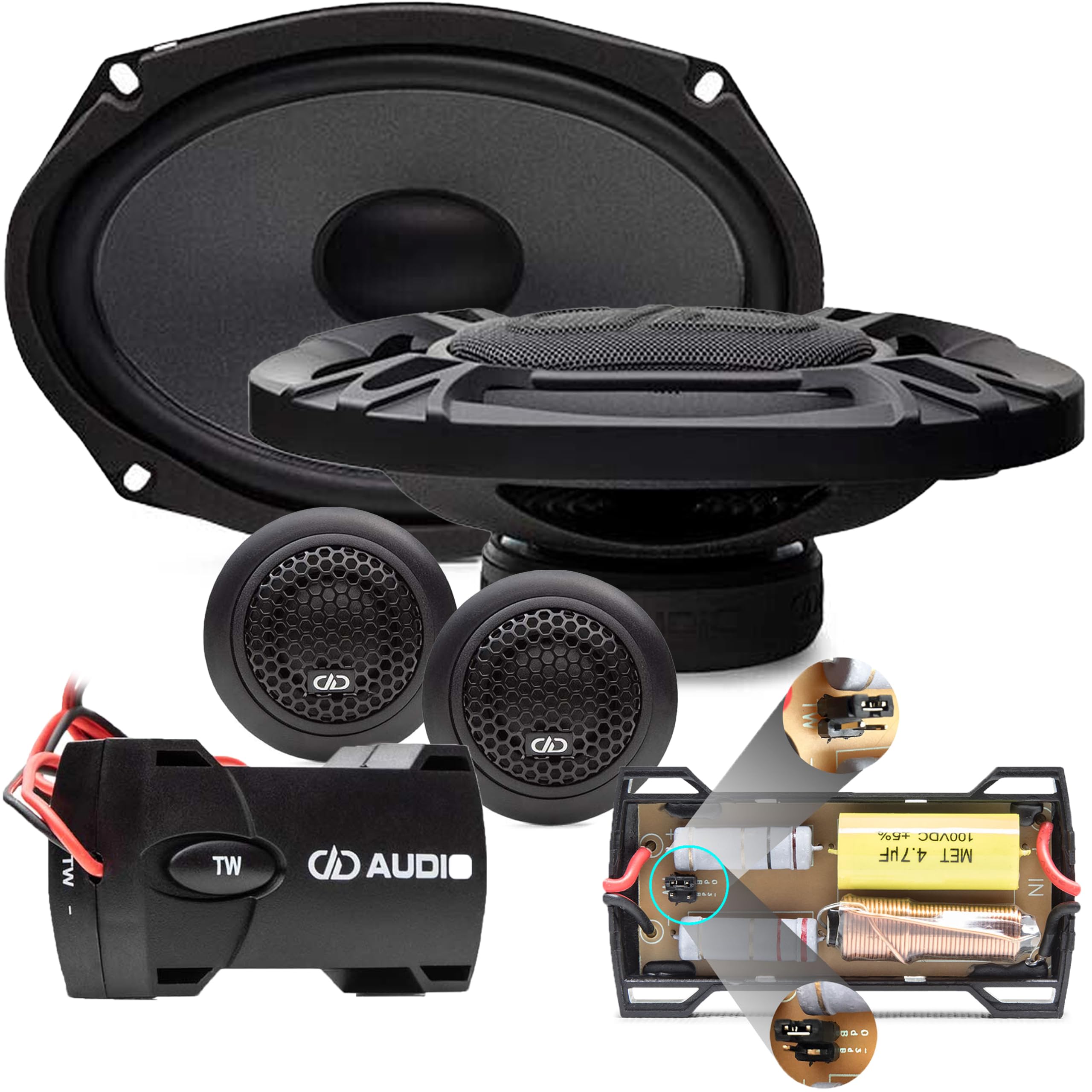 Amazon.com: DD Audio D-C6x9A 6x9 150W Component Speakers : Electronics