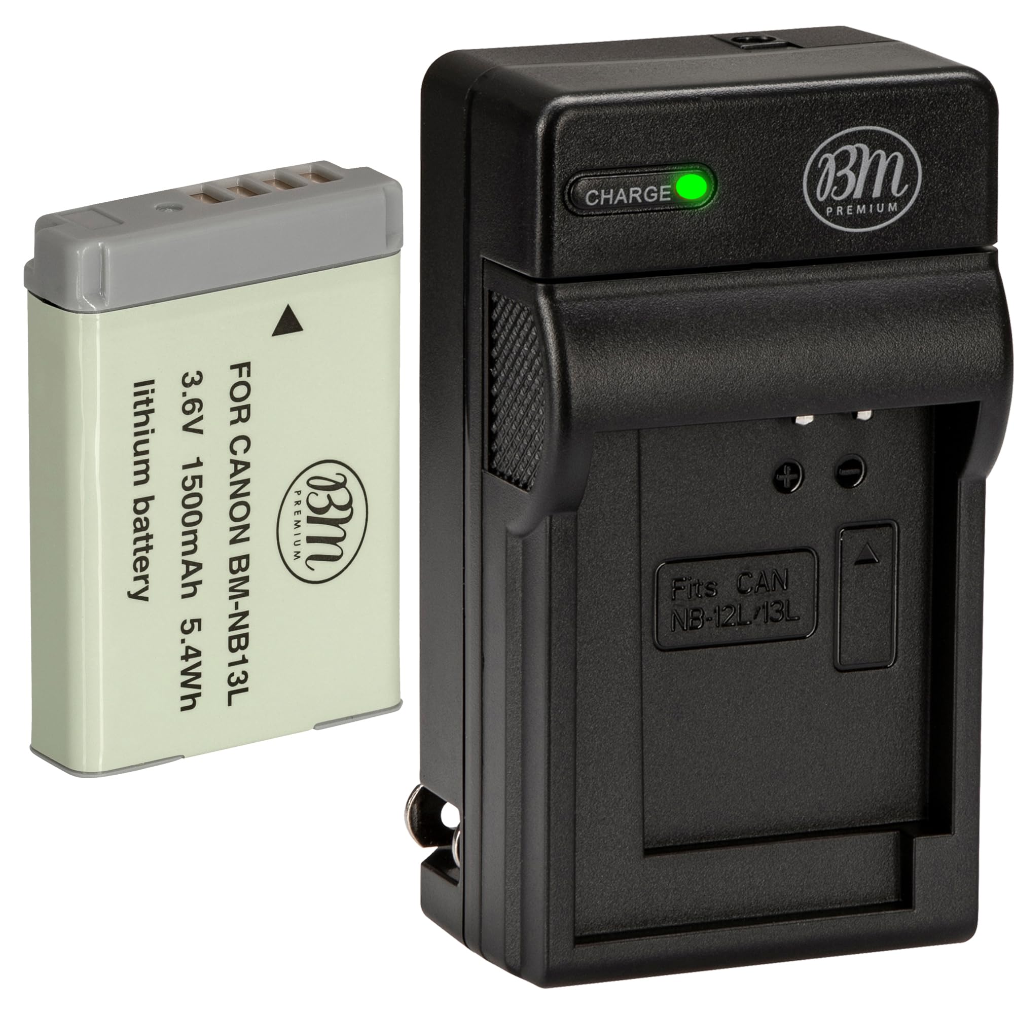 BM Premium NB-13L Battery and Battery Charger for Canon PowerShot SX740 HS, G1 X Mark III, G5 X, G5 X Mark II, G7 X, G7 X Mark II, G7 X Mark III, G9 X