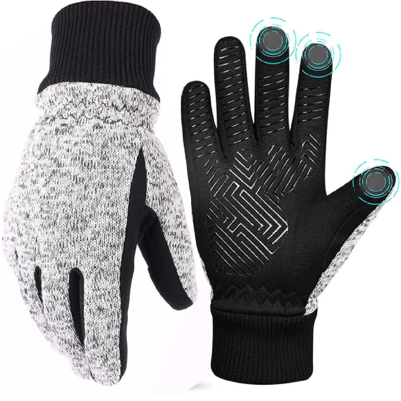 Herren Handschuhe Thermohandschuhe Winter Herren Winterhandschuhe Herren Warme Handschuhe Laufhandschuhe Touchscreen Fahrradhandschuhe