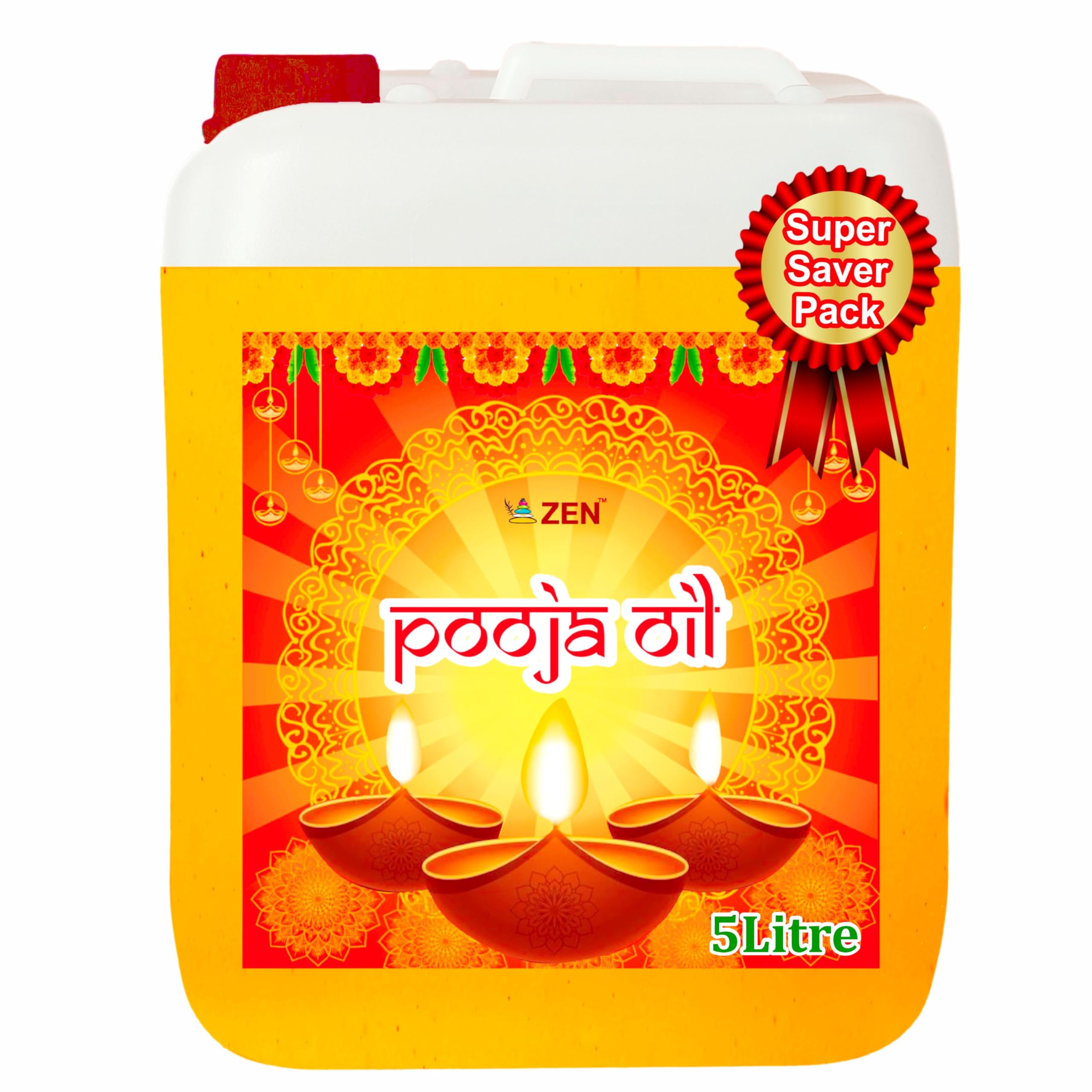 Urba Pooja Oil,100 ml, Smokeless Tel for Puja, Festivals, Havan, Til ka tel, Blend of 5 Oils with Jasmine Fragrance, Daily Pooja Items