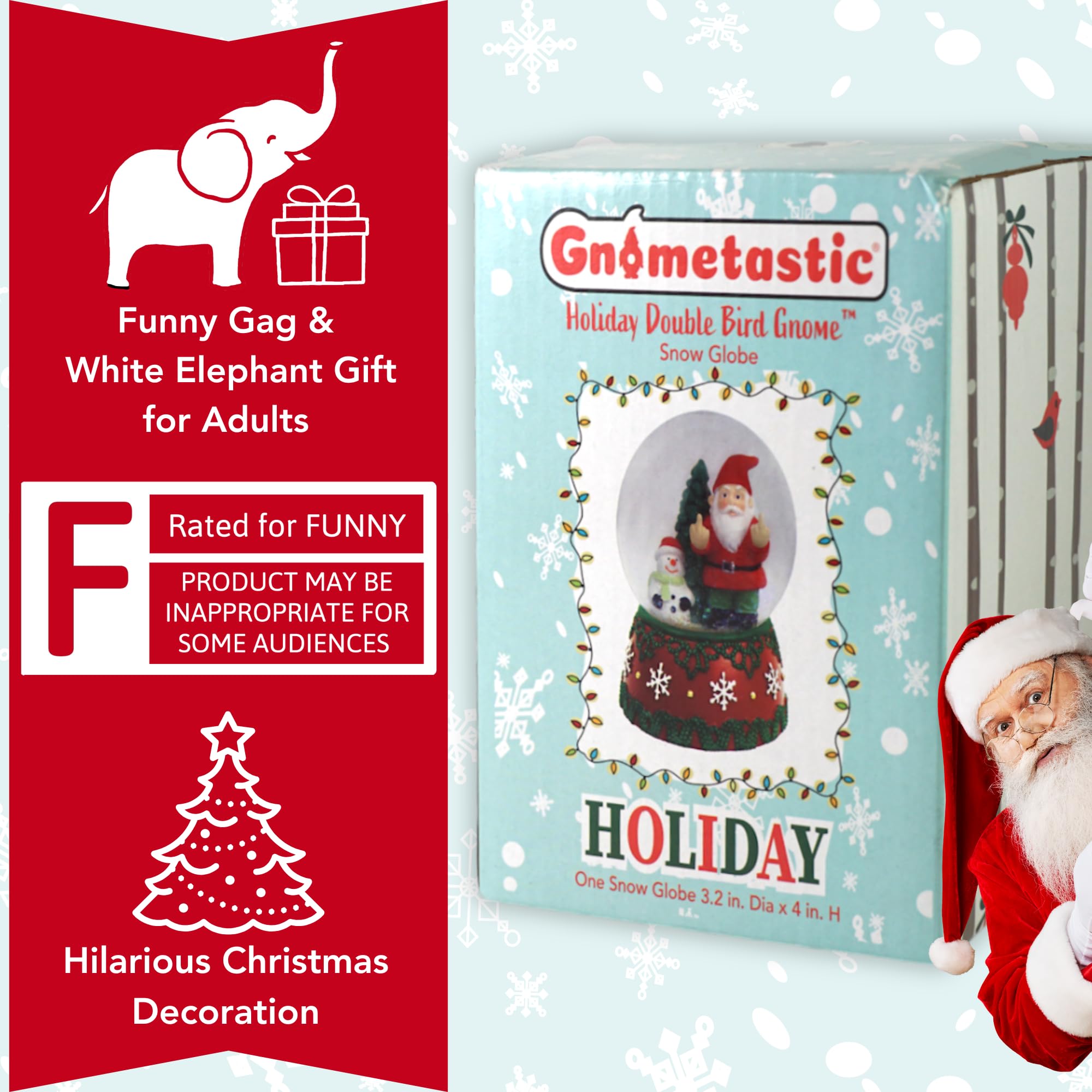 Amazon.co.jp: Gnometasticノーム クリスマス スノードーム 大人用