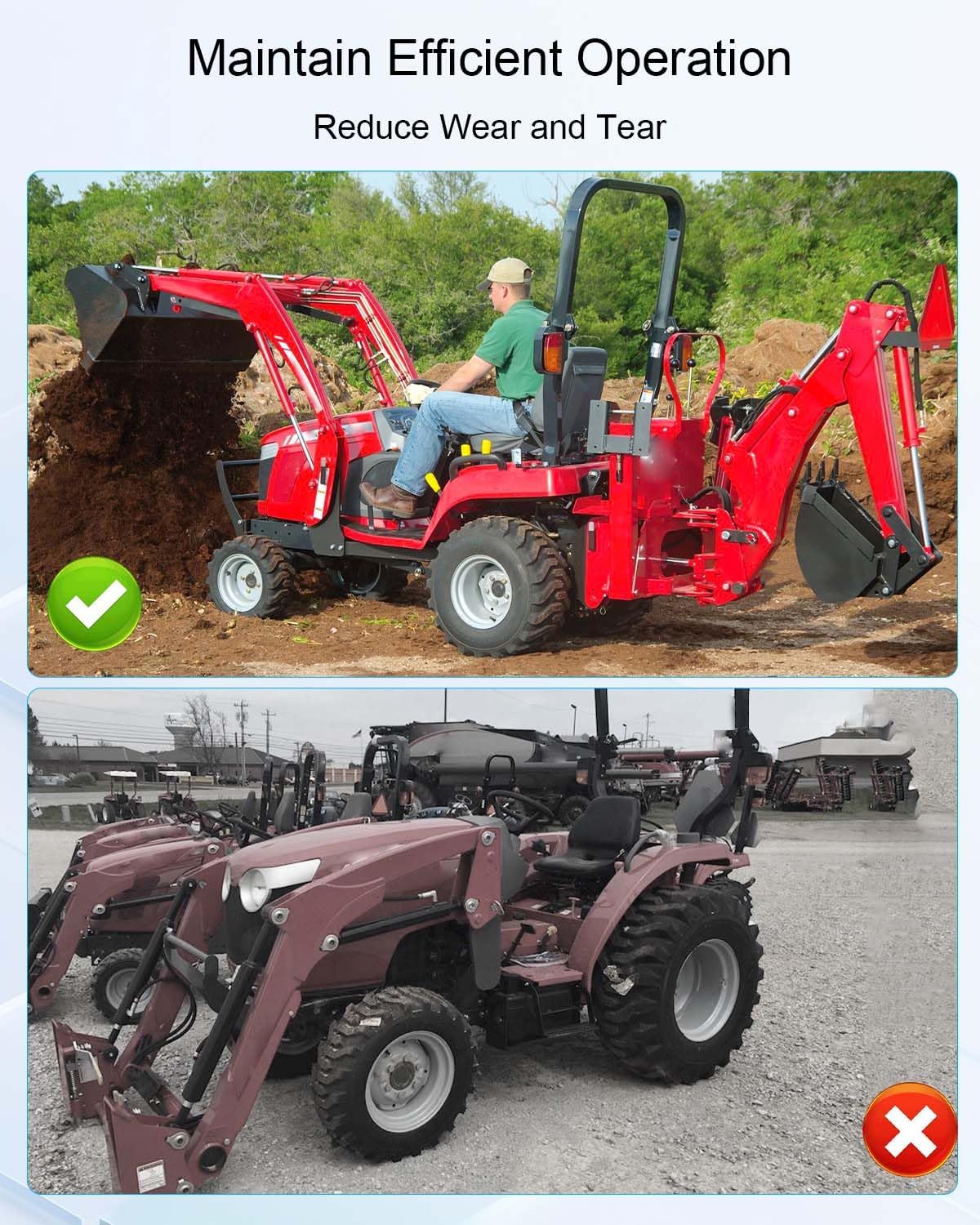 Maintain Filter Kit Replace HRA0500702A9 TA00043153B TA00025525 EA00004647A Fit for Branson Tractor 2515H