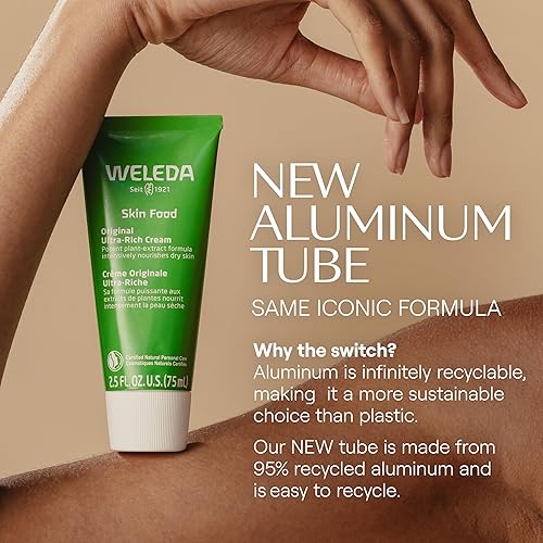 Miniatura 4 de Weleda Skin Food Crema corporal ultra rica original 1 onza líquida hidratante rica en plantas con pensamiento manzanilla y caléndula