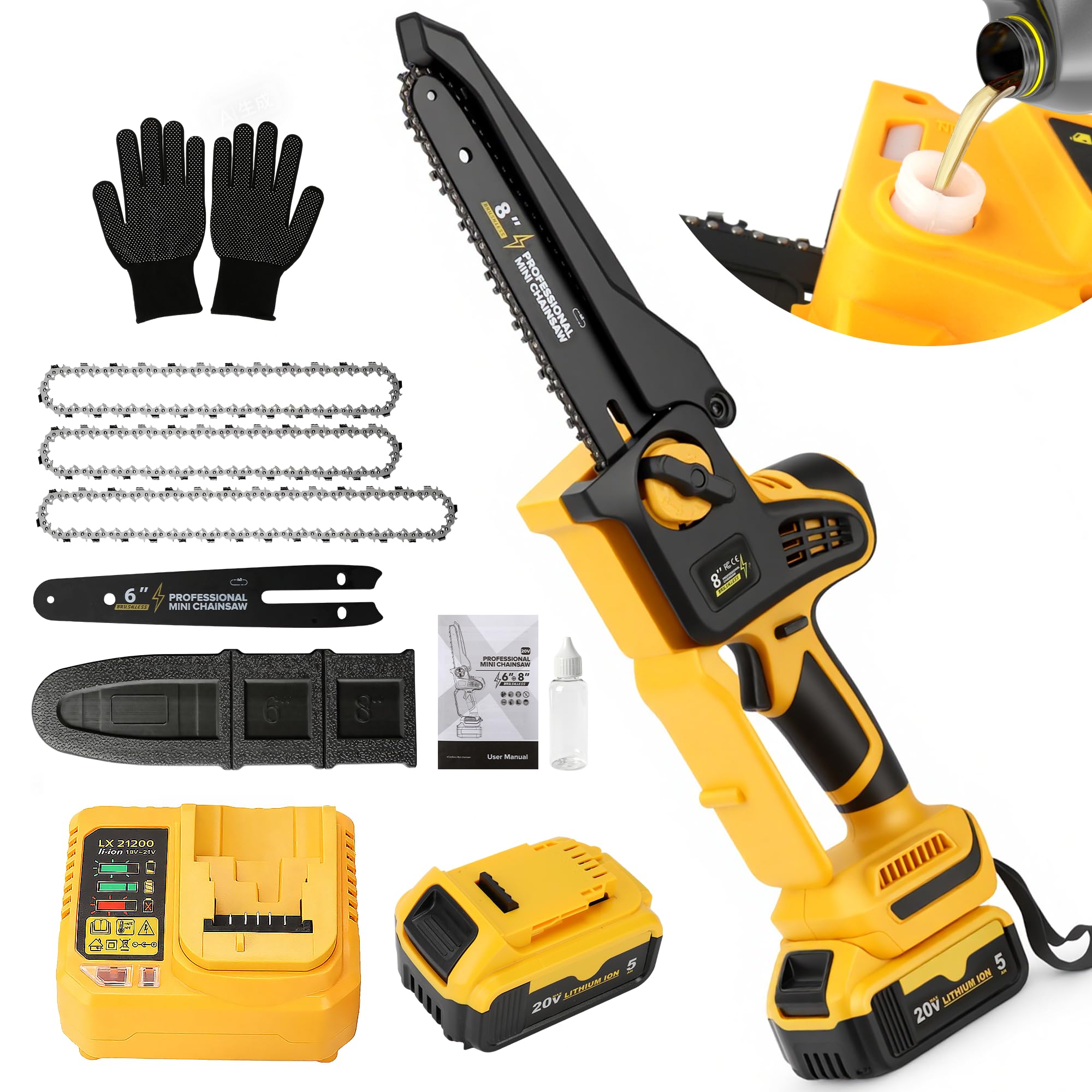 FaiMala 8 inch chainsaw