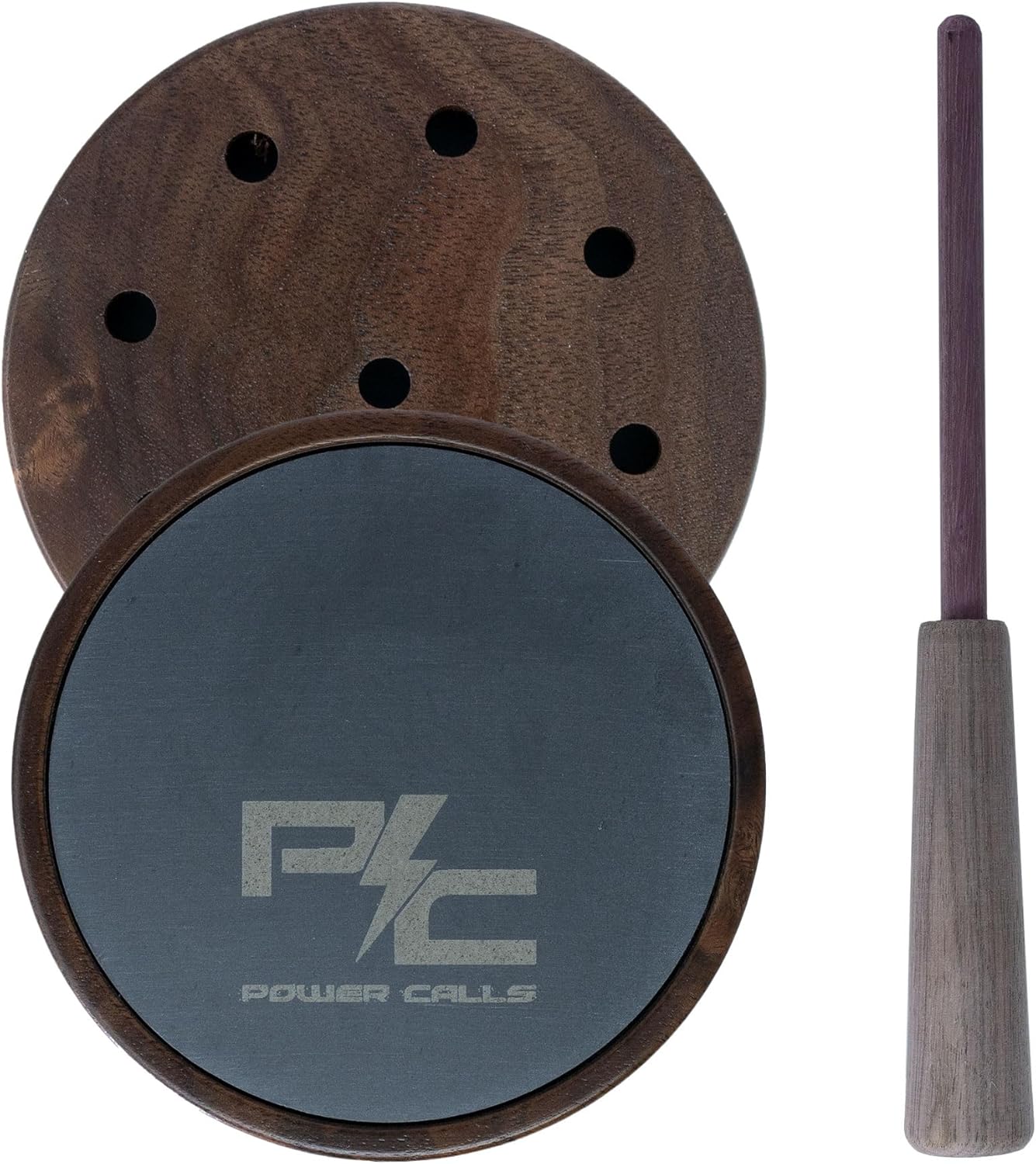 Power Calls Heritage Series Slate Turkey Pot Call | Handcrafted Walnut Pot with Purple Heart Striker for Smooth Soft Yelps & Subtle Purrs | Premium Close-Range Turkey Hunting Call | Made in the USA