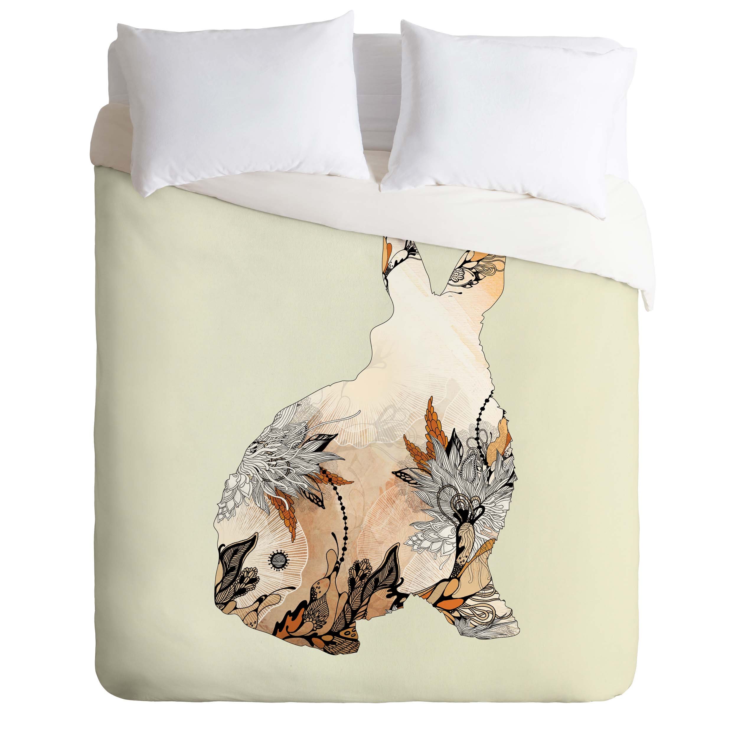 Funda de edredón para cama individual Deny Designs de microfibra suave con estampado textil