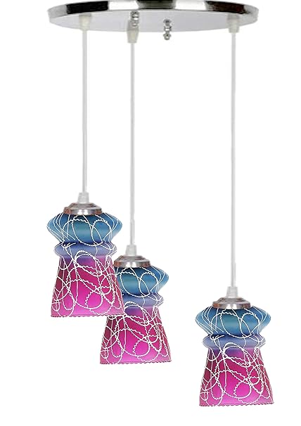 Nogaiya Glass Ceiling Lamp (Multicolor)