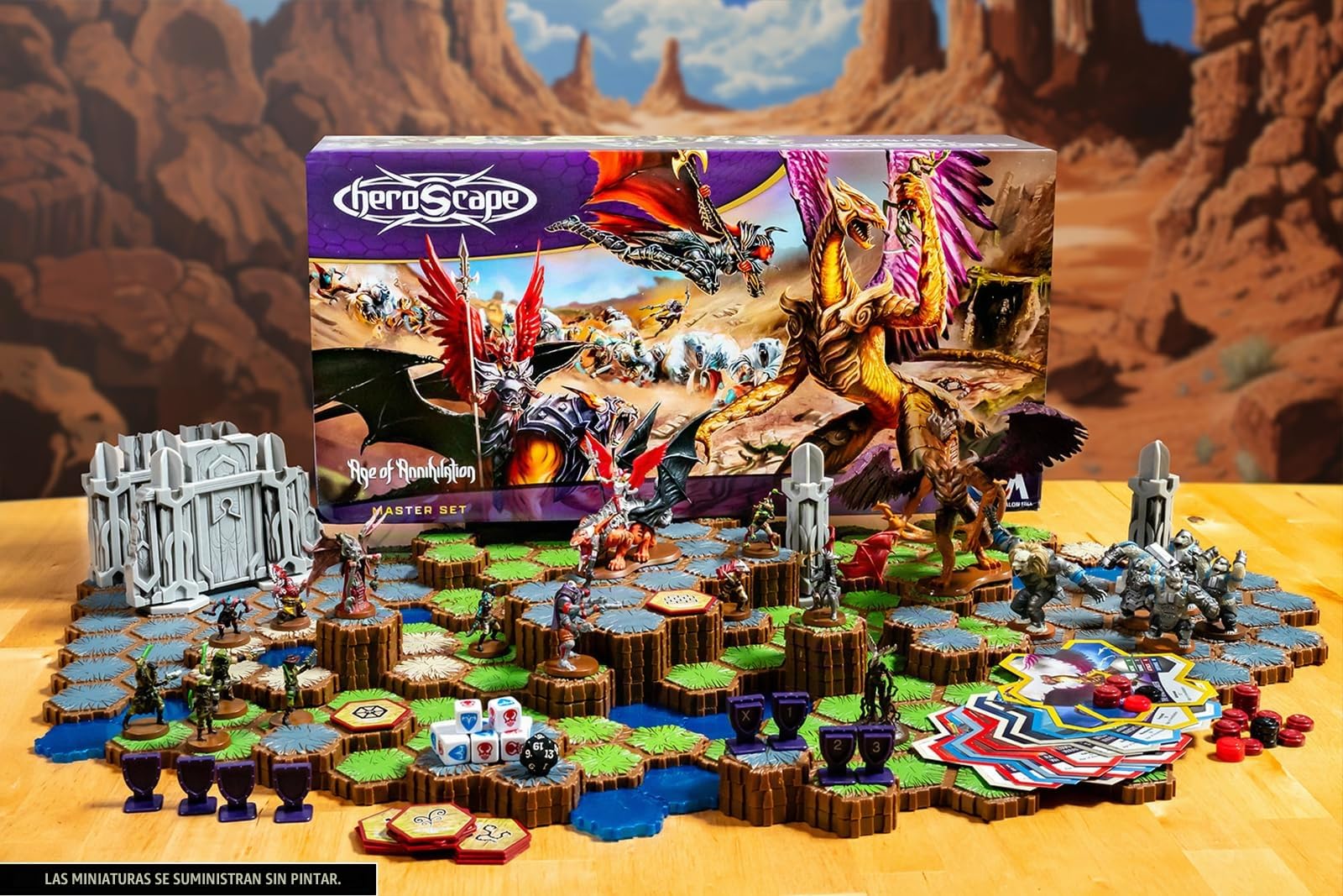 Renegade Game Studios Heroscape Age of Annihilation Master Set, Juego de miniaturas estratégico, 2 Jugadores, 60-120 Minutos, Edad 14+