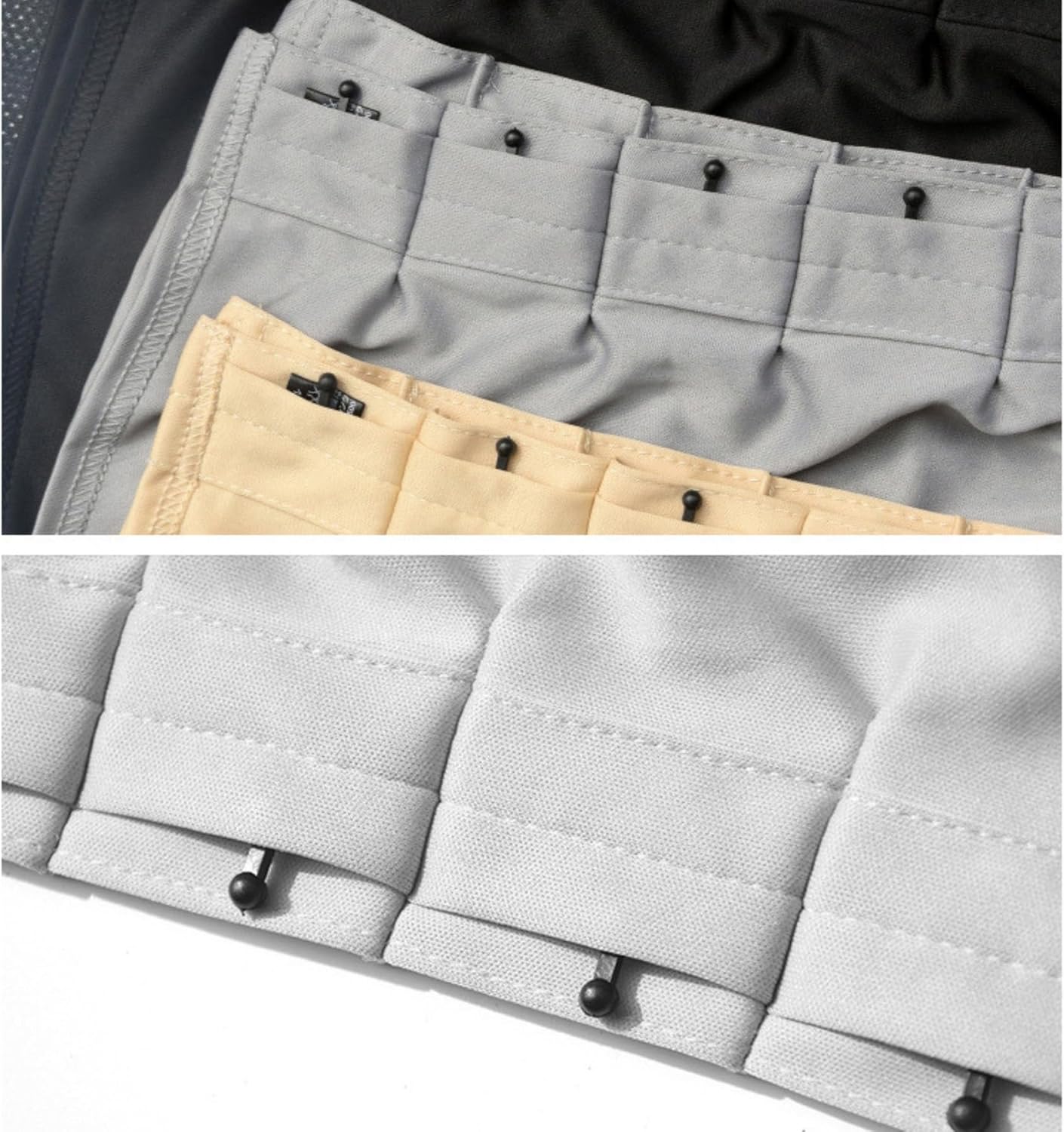 Car Curtains, Aluminum Alloy Track Sun Shades with Strong Adhesion,Summer Sun Protection Side & Rear Window Curtains for Cars, SUVs Interior Shade (Black Mesh, 70 * 39CM,2PCS)