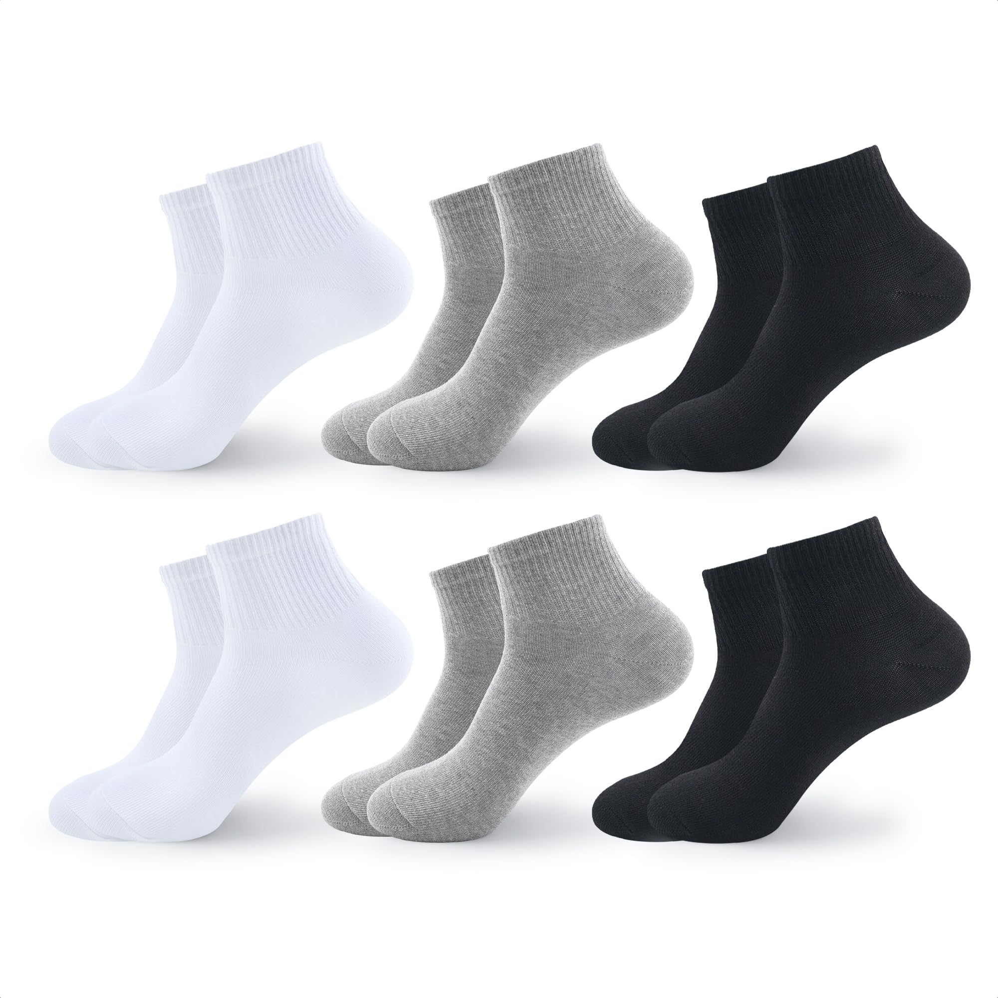 kikiya socks Women Ankle | 4-6 Pairs Heart Design Cute Animal Graphic Novelty Fruit Print Ladies Girls Cotton Socks | US 6-8