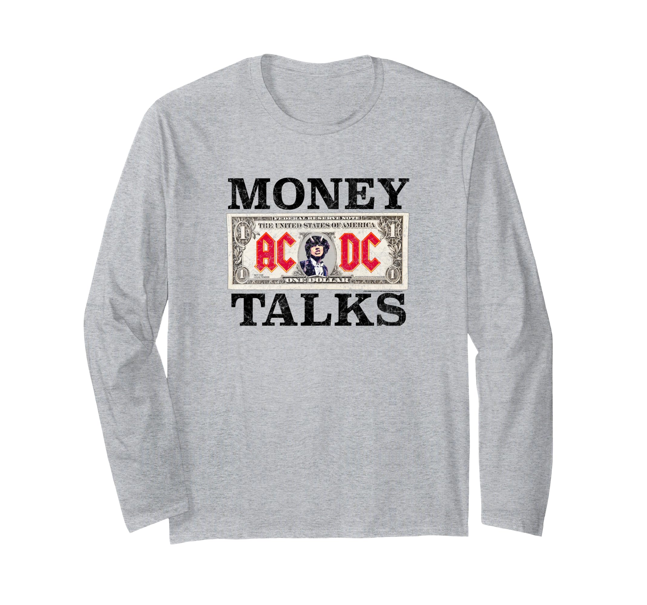 Amazon | AC/DCマネートーク 長袖Tシャツ | Tシャツ・カットソー