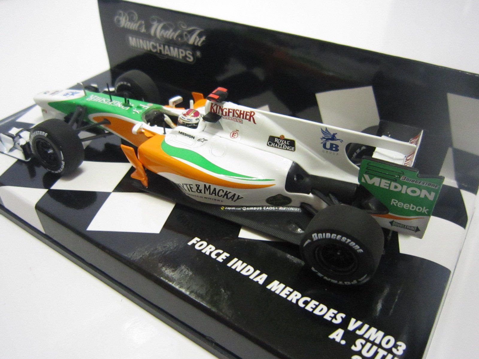 Minichamps 410100014 Modellino Auto Force India F1 Mercedes Vjm03 A. Sutil 2010 Formula 1 Scala 1/43