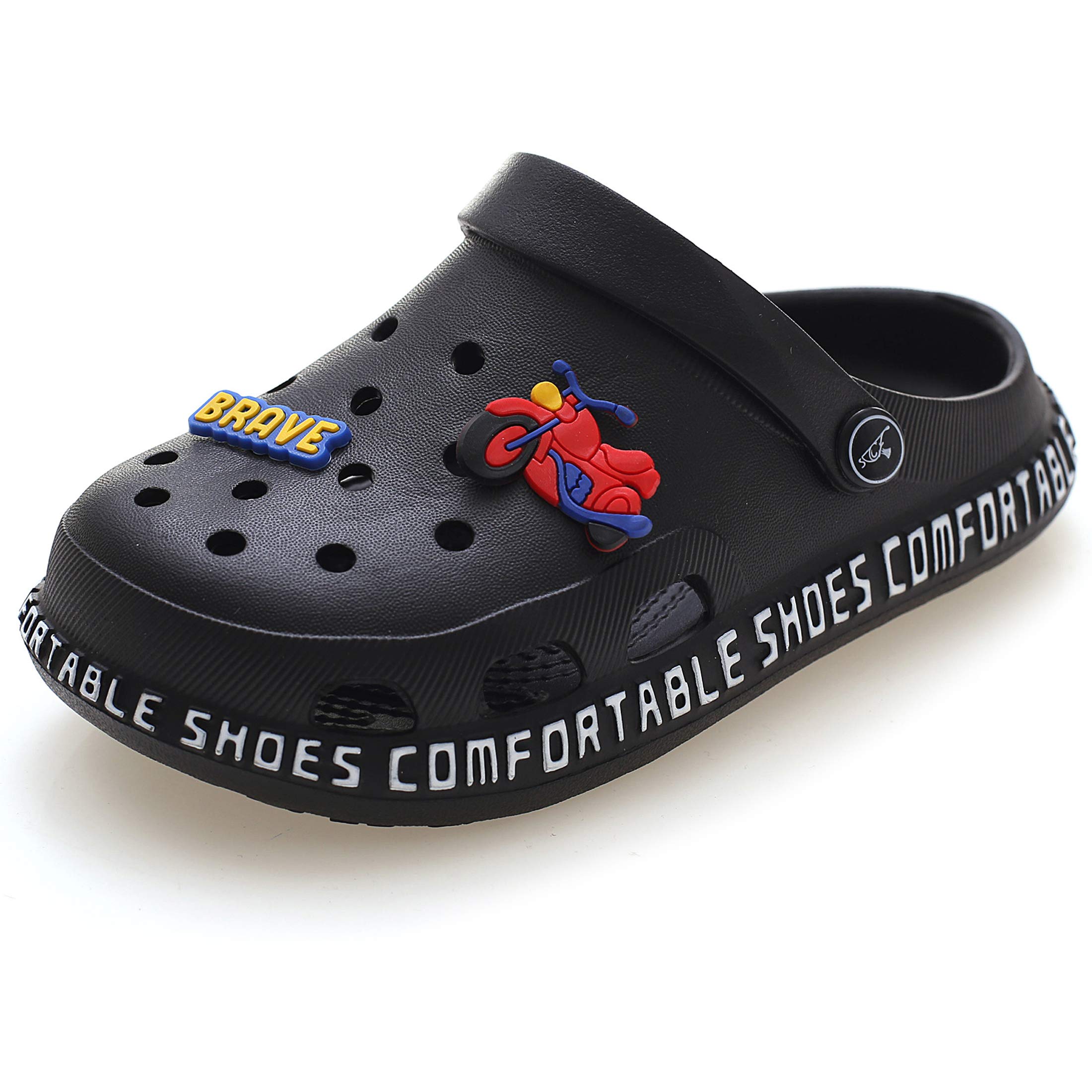 ZYLDK Zuecos Unisex Niños Sandalias de Playa Antideslizante Respirable Piscina Jardín Zapatos Abierta de Verano Chanclas