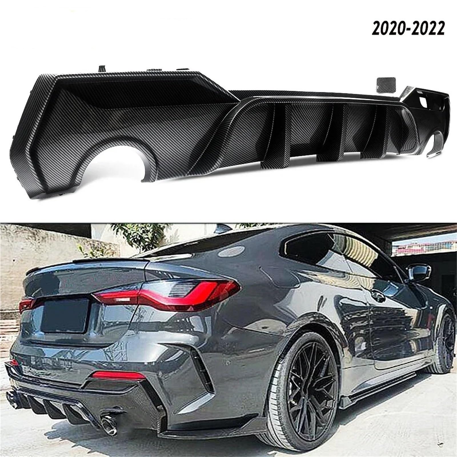 Diffusore Posteriore Labbro Diffusore Posteriore Body Kit Paraurti Labbro per BMW per G22 G23 4 Serie 420i 430i per M440i 2020 2021 2022