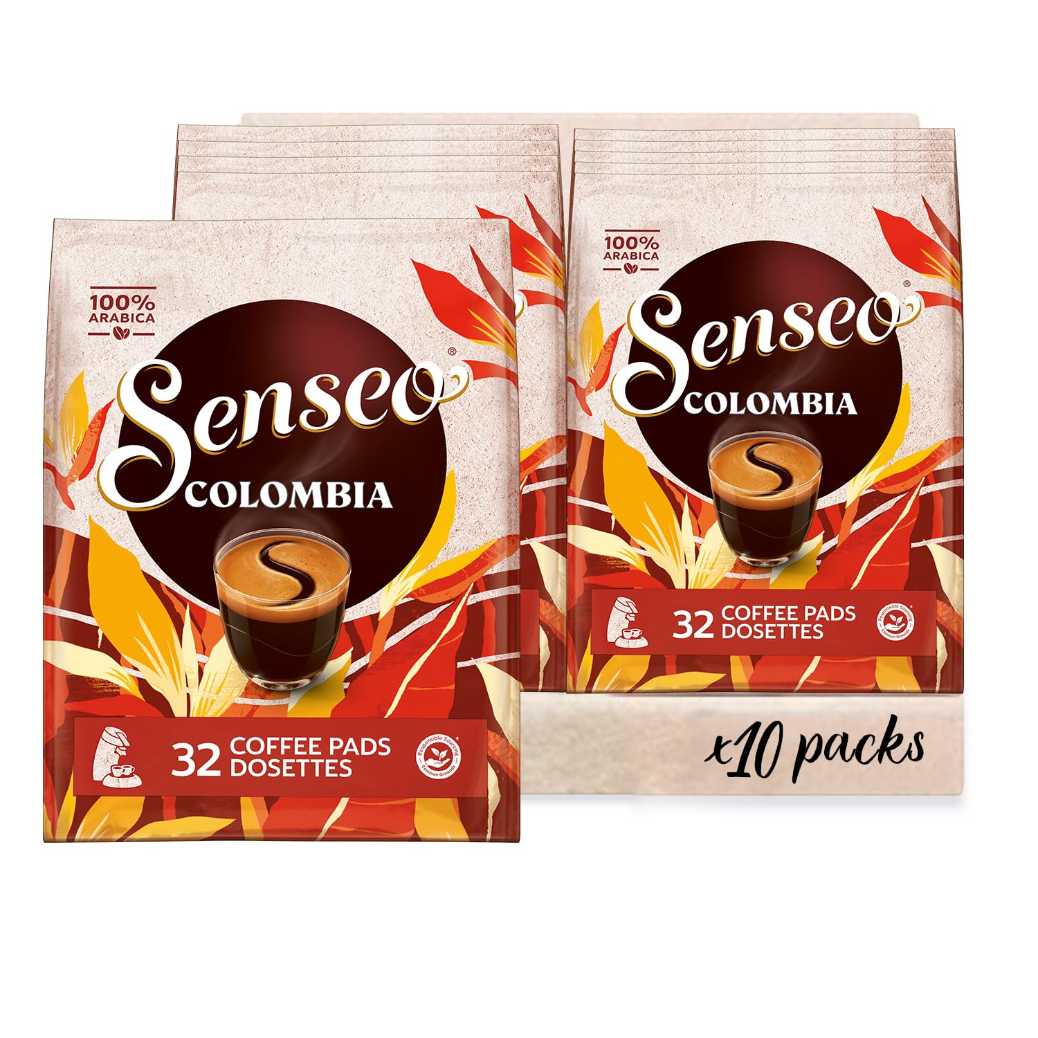 Senseo Pads Origins Colombia, Vorratspackung, 10 x 32 Getränke, 320 Kaffeepads