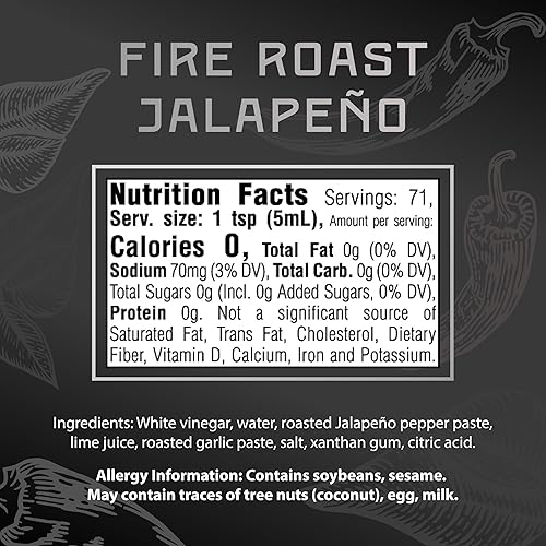 Miniatura 2 de Melinda's Salsa picante jalapeño asada al fuego con ajo aromático, salsa gourmet de pimienta verde perfecta para carnes y verduras a la parrilla,