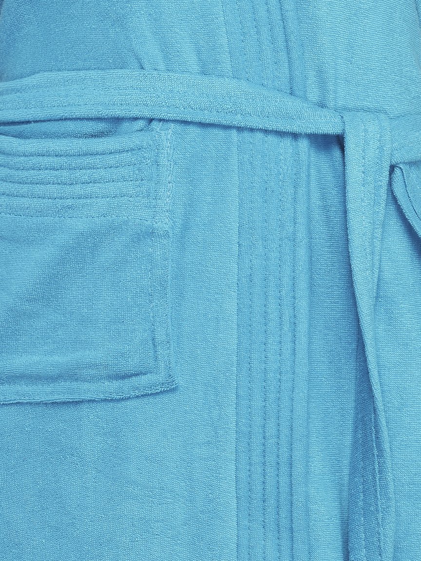 SAND DUNE Half Sleeve Soft Cotton Knee Length Bathrobe for Women & Girl (Turquoise) (XXXL) 3