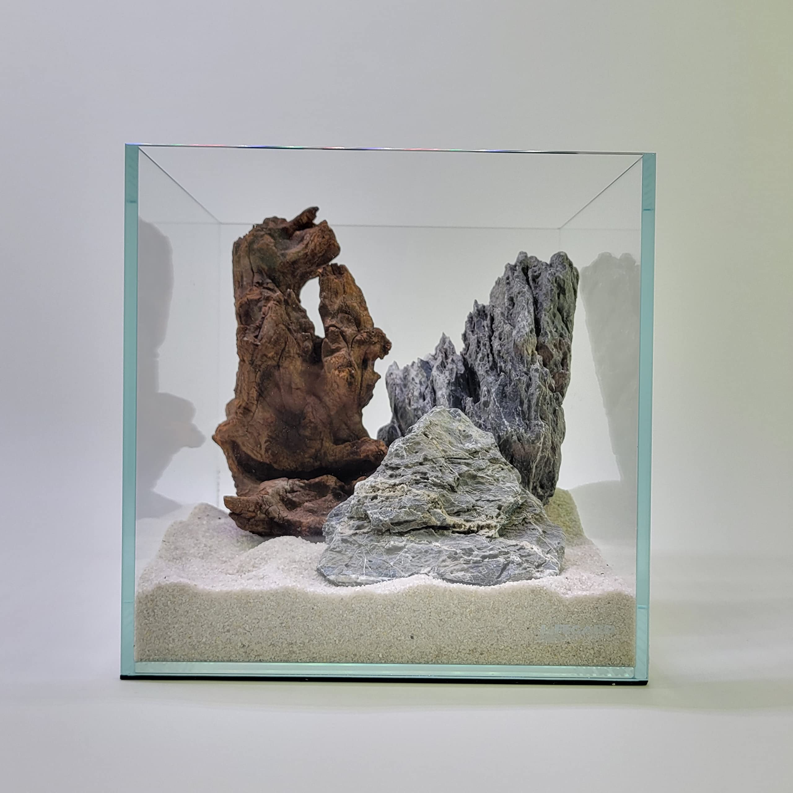 Lifegard 3 Gallon Nano Cube Low Iron Ultra Clear Glass Aquarium
