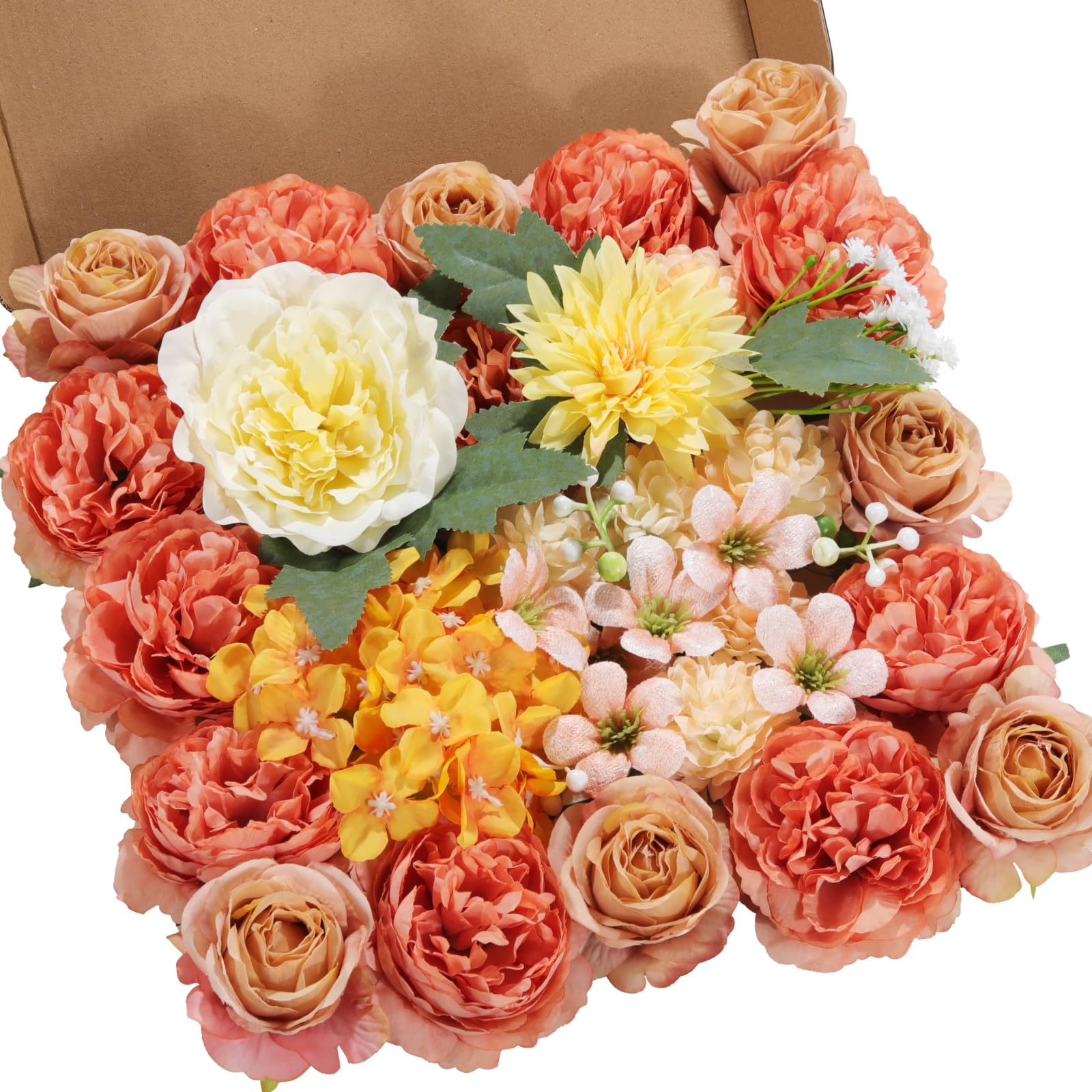 Amazon｜wszxjurrt 造花 茎付きフェイクフラワー シルクフラワーコンボ