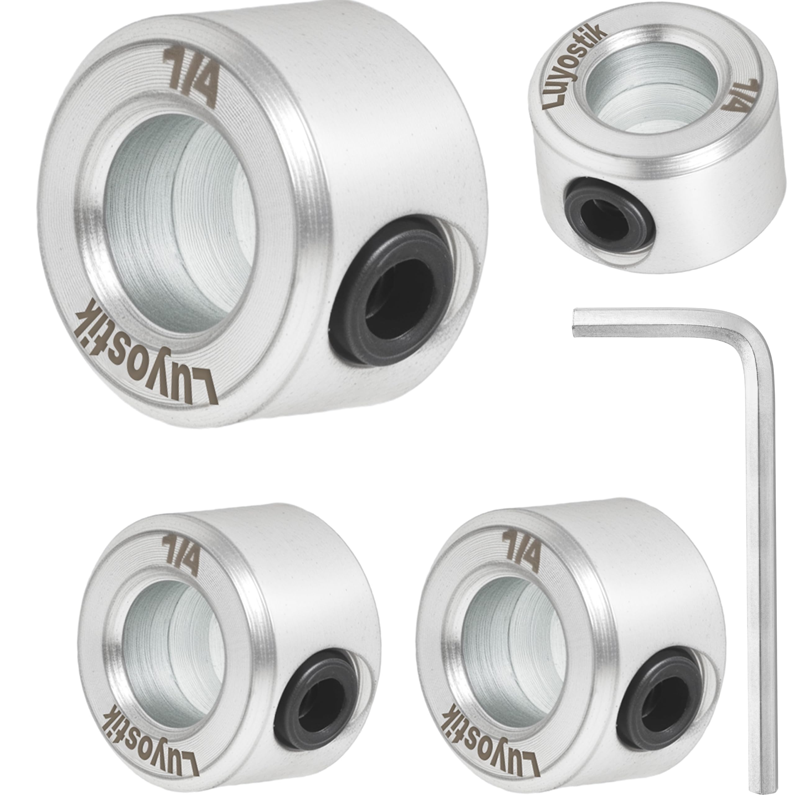 Zinc Plated Shaft Collars - 8 Pack -13 Zinc Plated Shaft Collars - 8 Pack -13