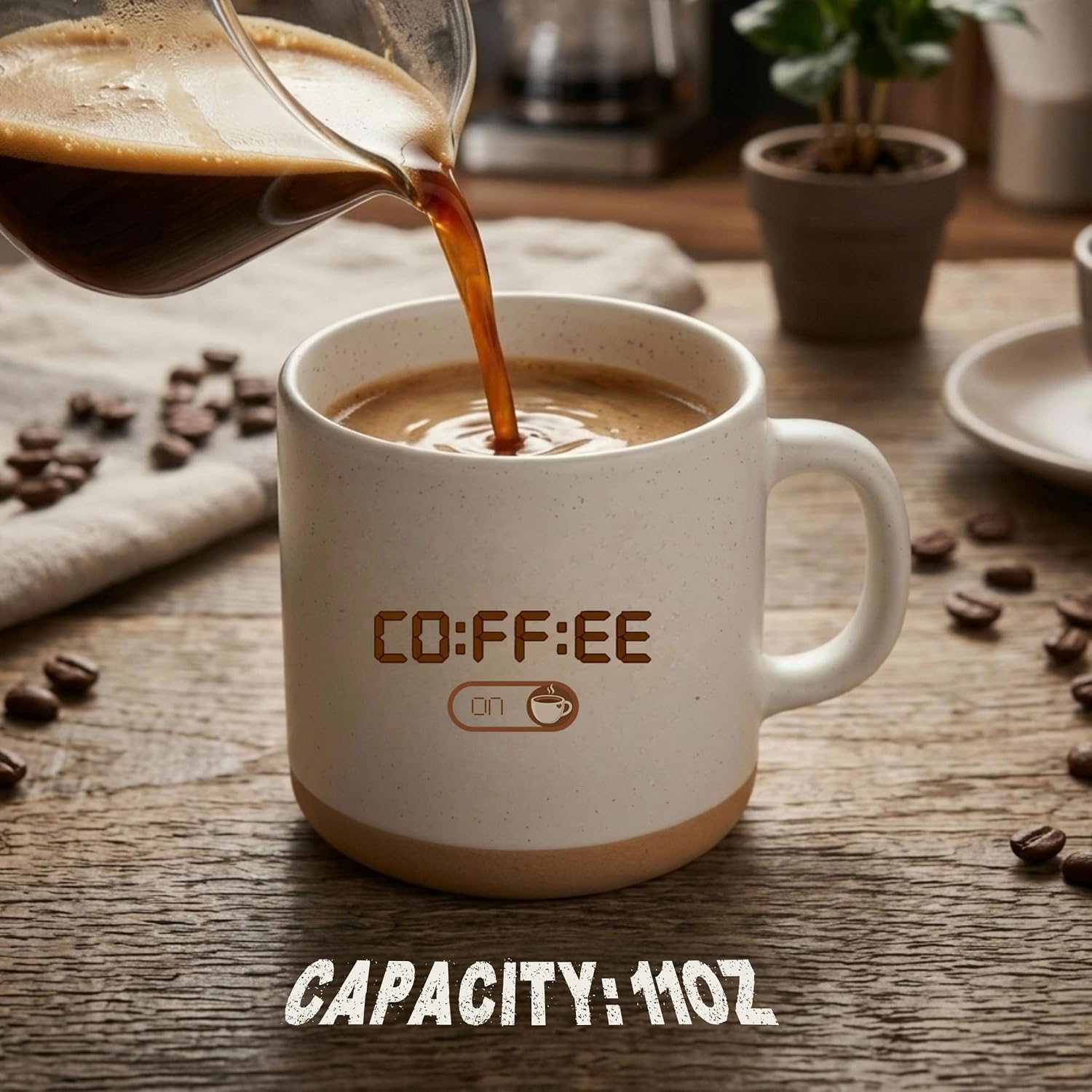 Coffee Lover Gifts for Women Men, Cute Mugs for Women, Tea Cup Cute Mugs, Coffee Lover Gifts, Funny Aesthetic Coffee Mug for Woman Men, 11 Oz Ceramic Mug, Birthday Fathers Day Iced Coffee-Related Gift image 4