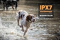 Vista 2 de PATPET Collar de choque para perro con control remoto de 3/4 millas de alcance, incluye collar E recargable impermeable, collar de choque