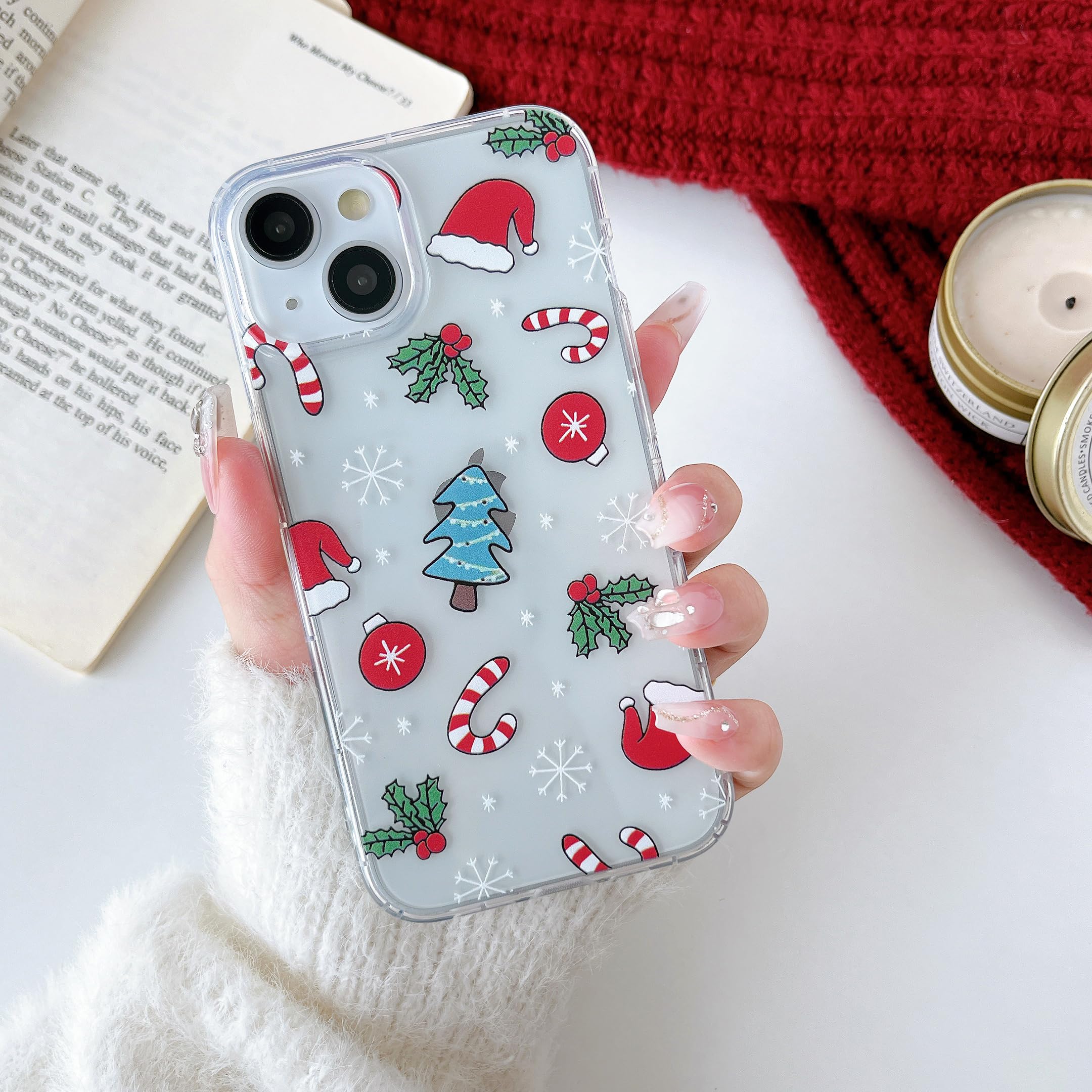 Amazon.com: RALEAVO for iPhone 13/14 Christmas Case Clear Transparent Cute Winter Holiday Cover for Women Girls Kids Slim TPU Silicone Shockproof Protective Phone Case for iPhone 13/14,White Snowflakes : Cell Phones & Amazon.com: RALEAVO for iPhone 13/14 Christmas Case Clear Transparent Cute Winter Holiday Cover for Women Girls Kids Slim TPU Silicone Shockproof Protective Phone Case for iPhone 13/14,White Snowflakes : Cell Phones &