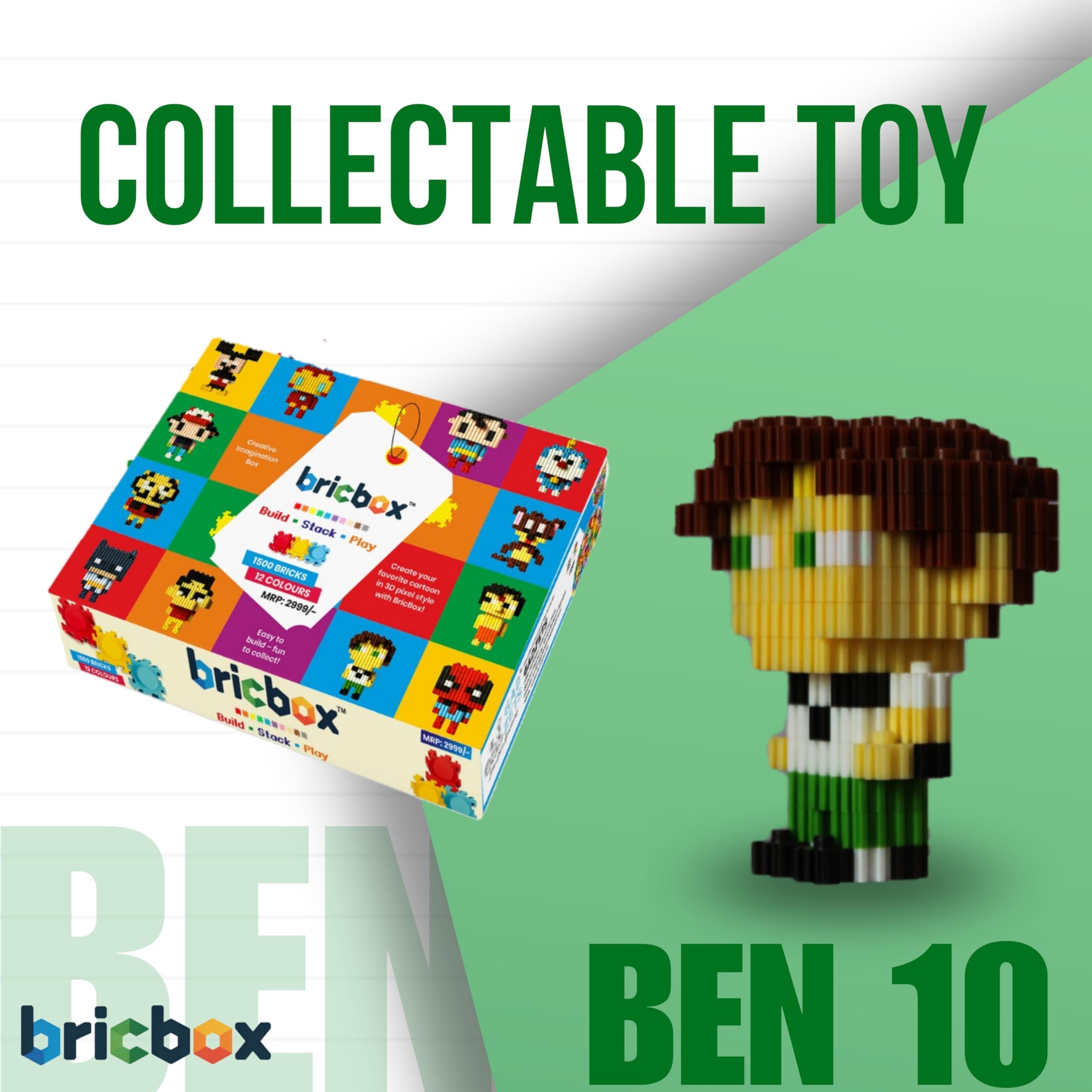 ゲームキャラクター brick GAD ZETS Bricbox DIY Building Block Figure | 3-Inch Collectible