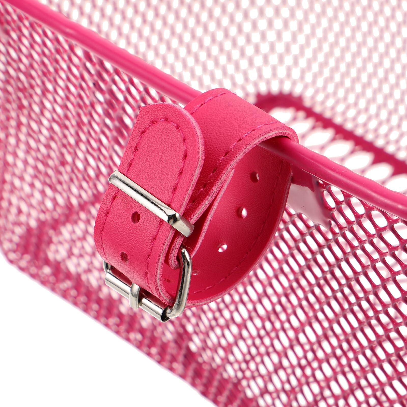 Didiseaon Cesta Delantera para Bicicleta Infantil de Metal Rosa Compatible con Bicicletas Patinetes y Triciclos Soporte Seguro para Juguetes y Snacks Fácil Instalación