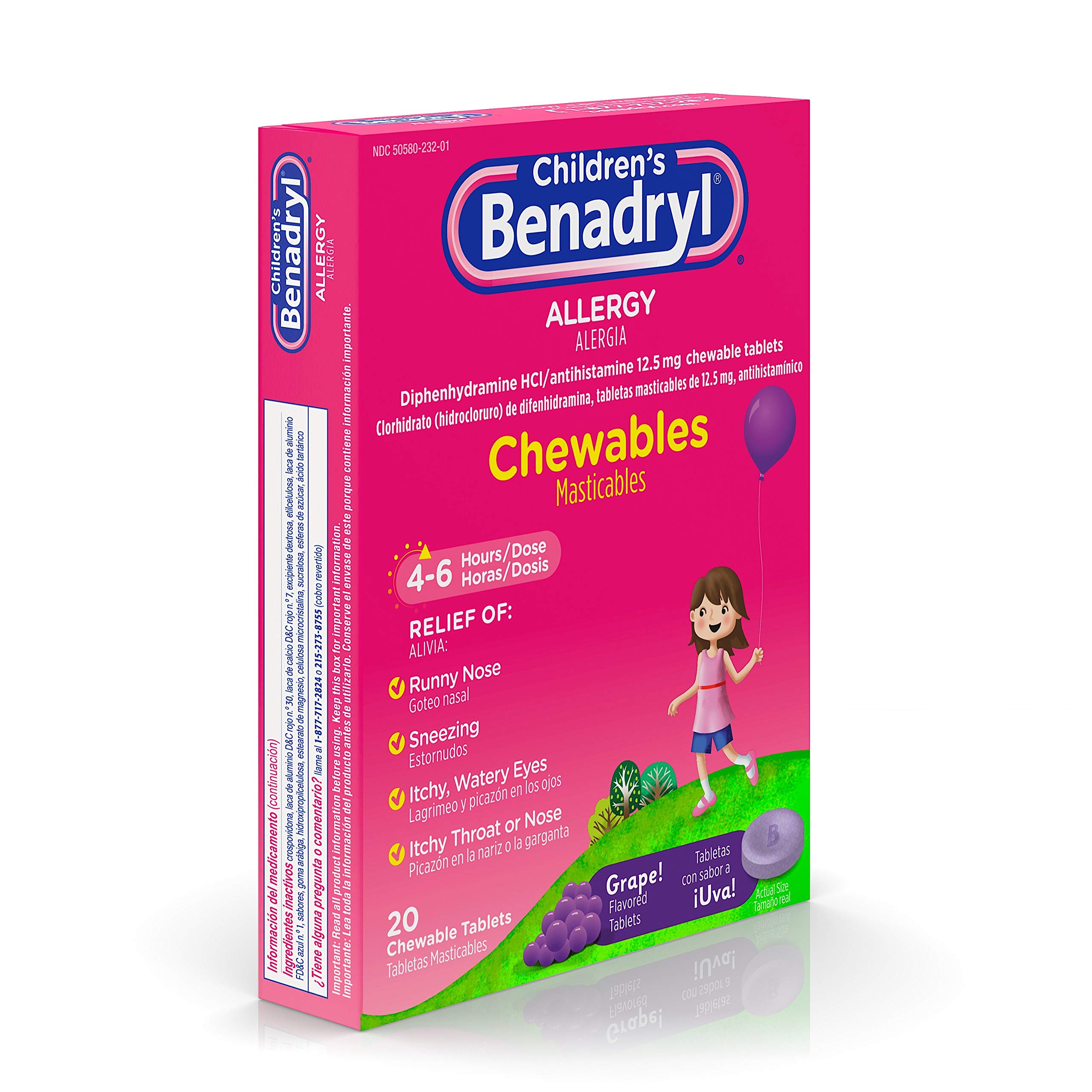 Buy Children's Benadryl Allergy Chewables with Diphenhydramine HCl