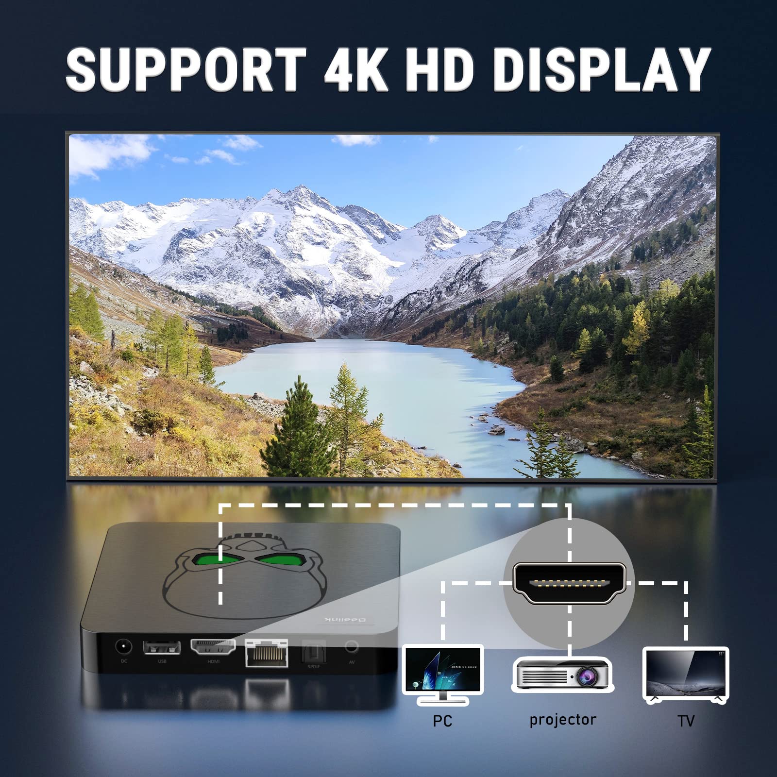 Console di gioco retrò Super Console x King Oltre 95.000 giochi integrati, console per videogiochi plug-play per TV, chip S922X, supporto uscita 4K HD, 2 controller wireless, regalo per amici/famiglia