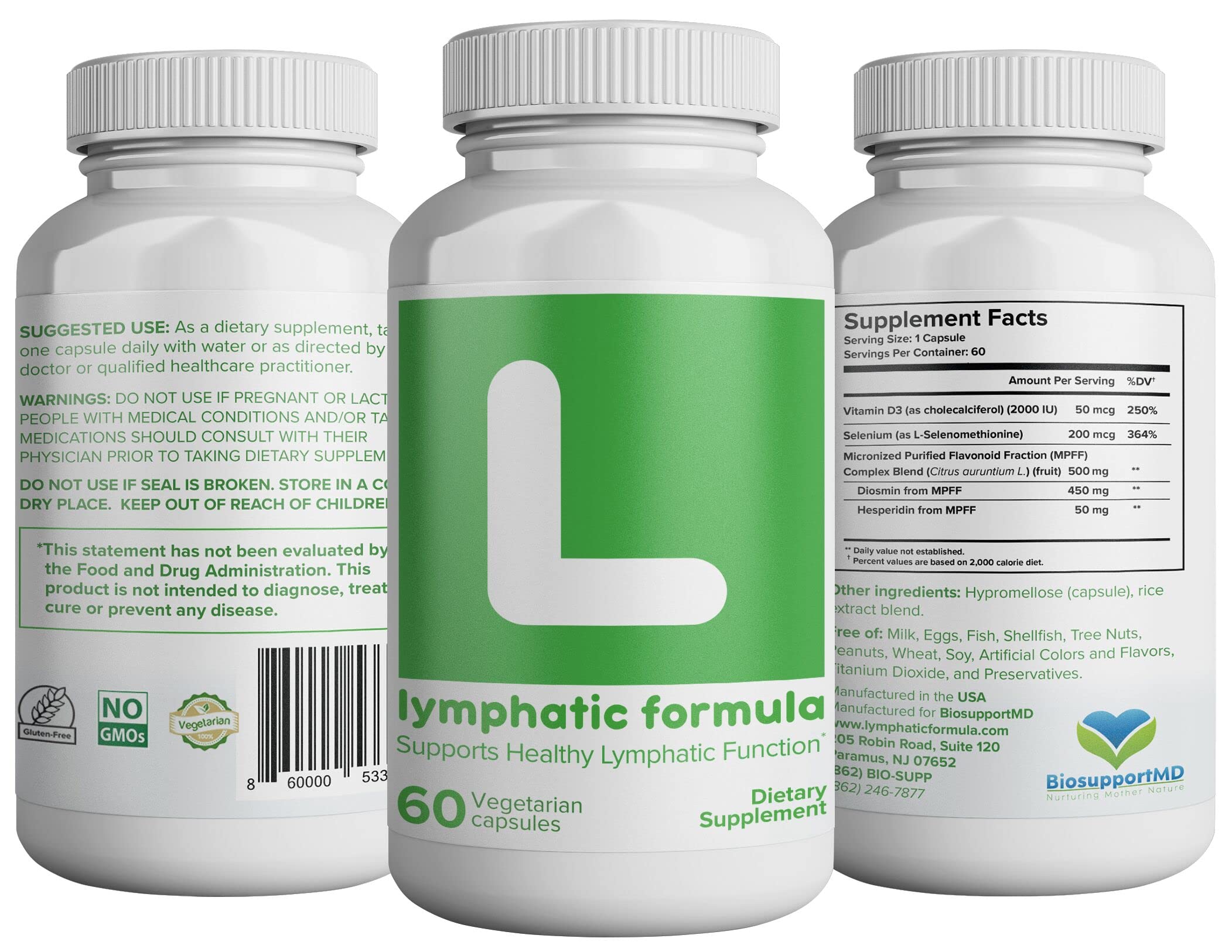 Buy Lymphatic Formula Micronized flavonoid, Selenium and Vitamin D3 Supports Normal
