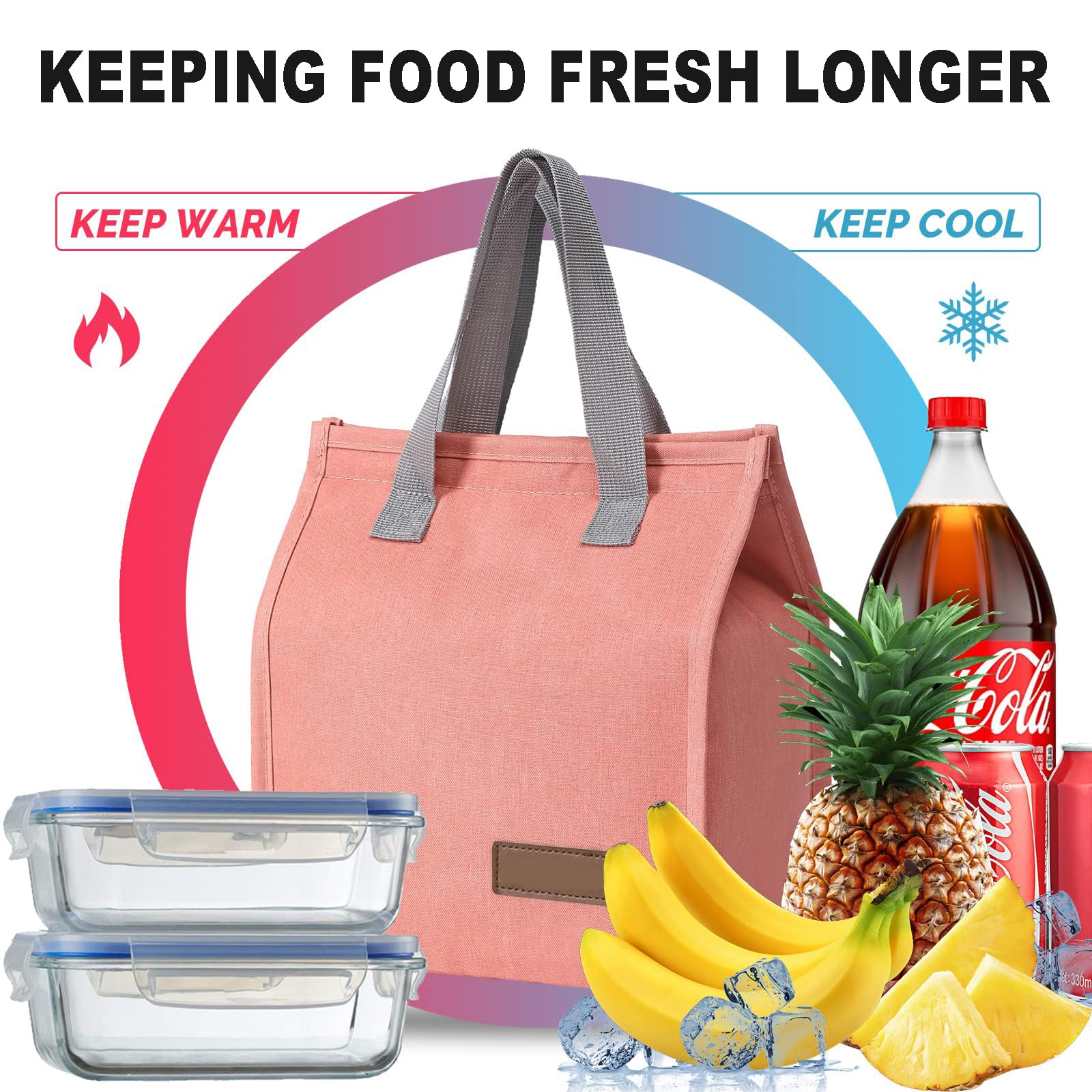 Borsa Tote Per Scuola E Lavoro Borsa Bento Riutilizzabile Misichao - 21x16x25 Cm, Coulisse, Perfetta Per Scuola, Lavoro, Picnic Borsa Bento Per Scuola E Lavoro
