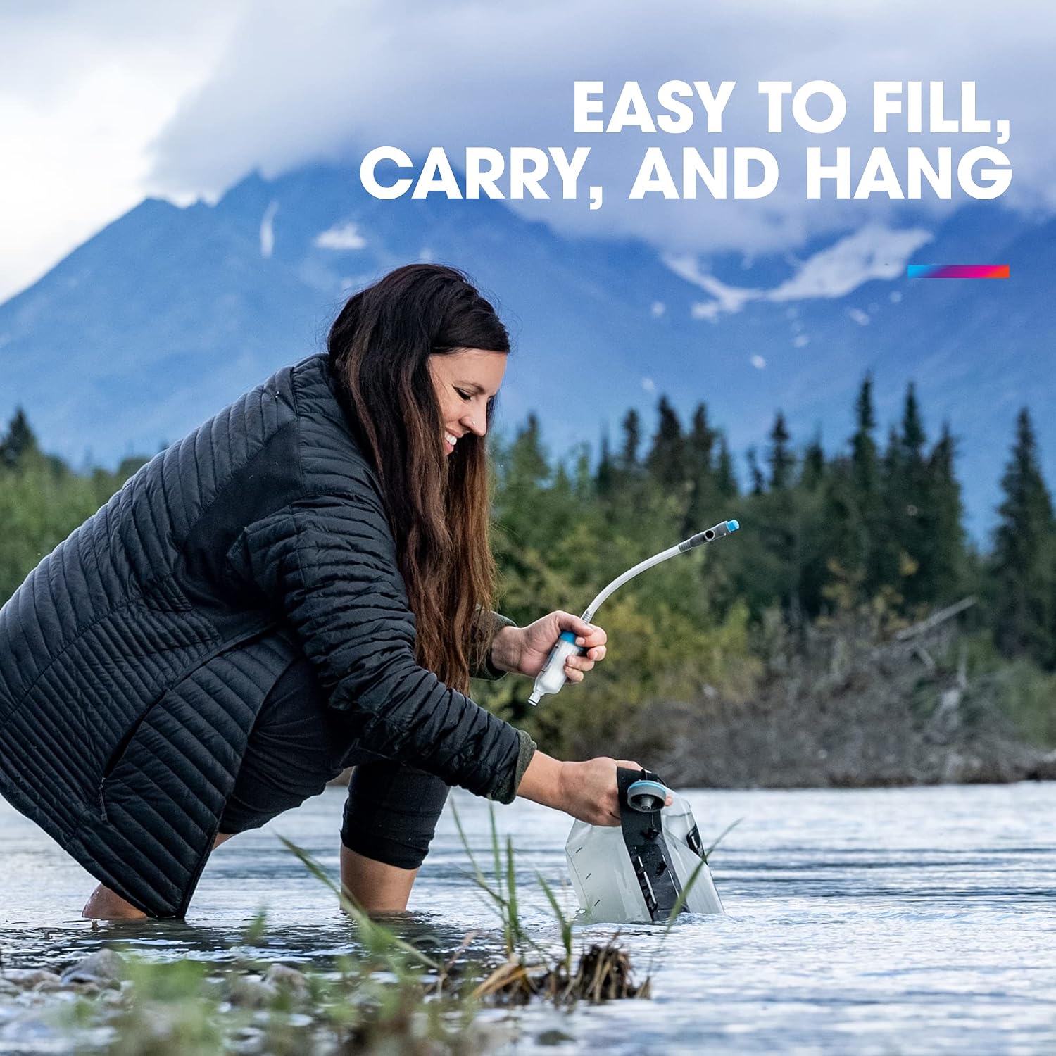 HydraPak Seeker+ Collapsible Water Filtration & Storage (3L or 6L) image 3